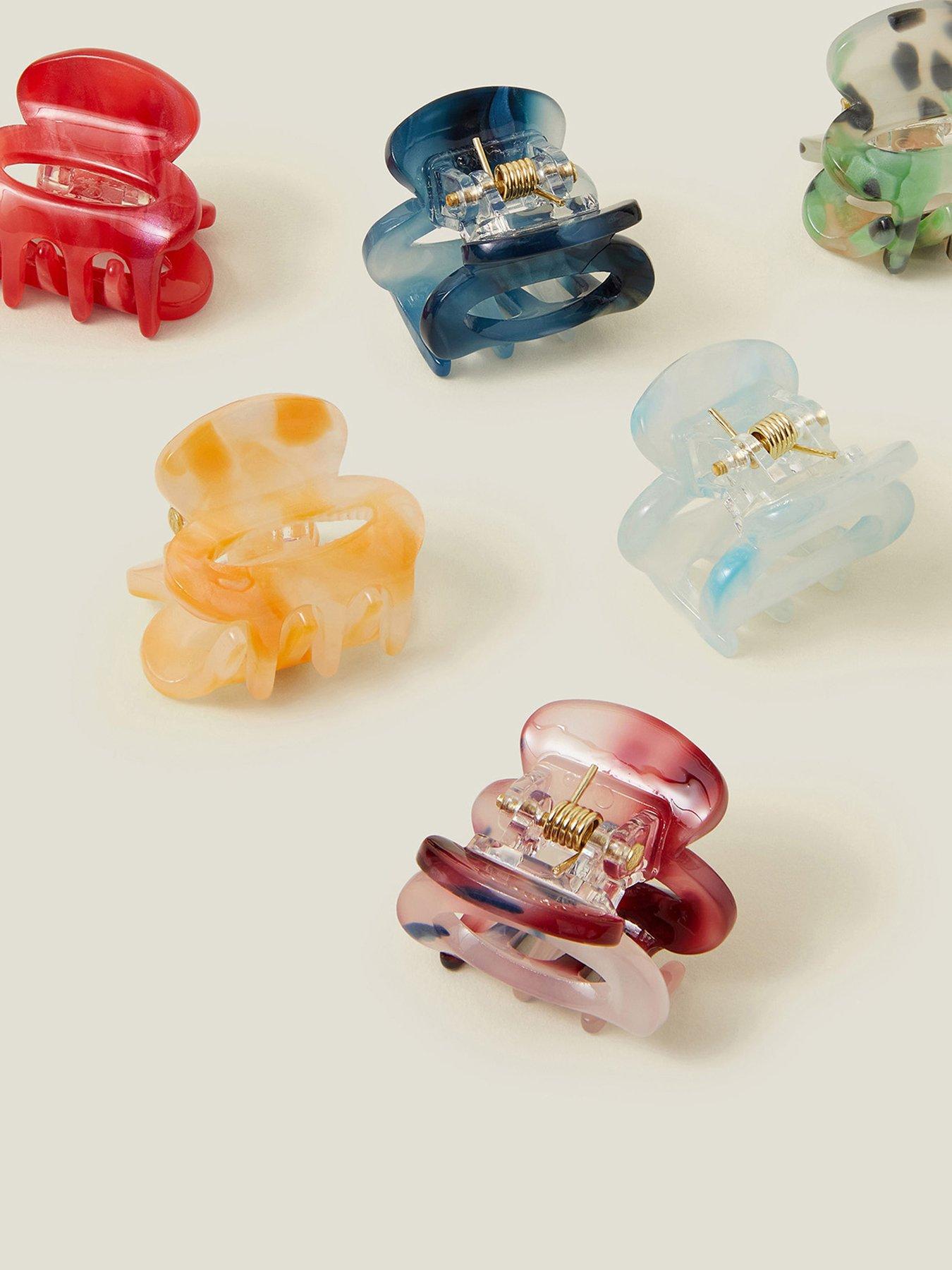 Image 3 of 3 of Accessorize 6-pack Oval Mini Claw Clips