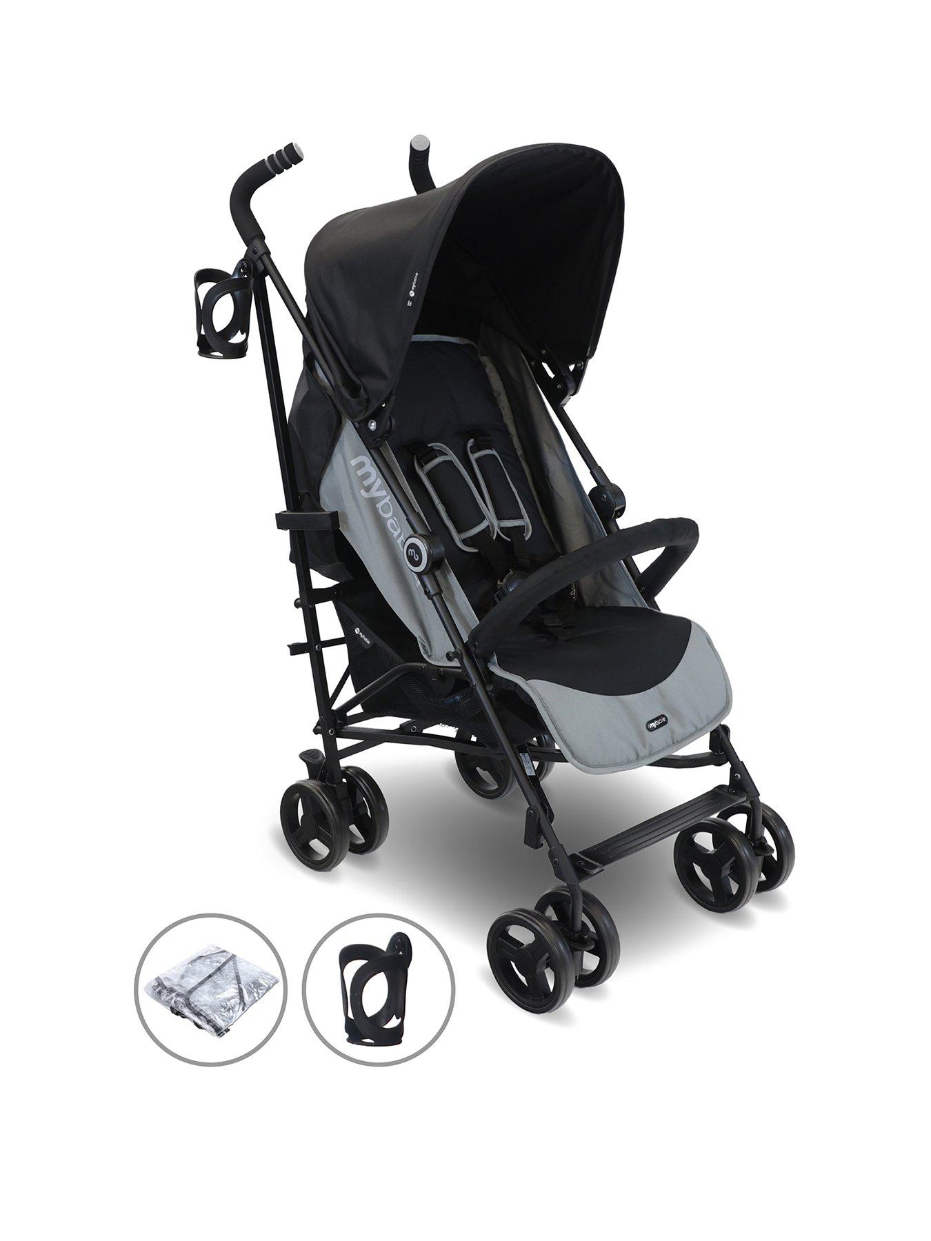 My Babiie MB02 Plus Black Lightweight Stroller