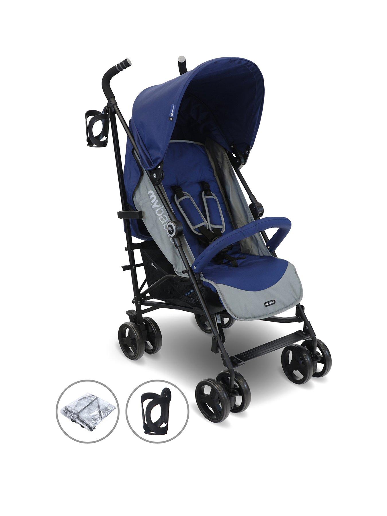 My Babiie MB02 Plus Blue Lightweight Stroller