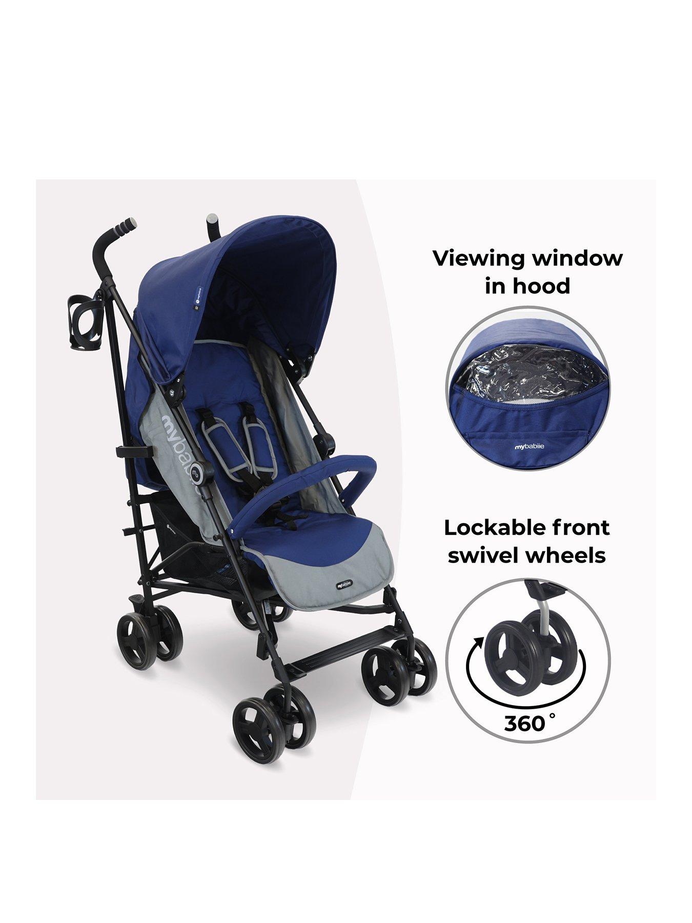 My Babiie MB02 Plus Blue Lightweight Stroller Very