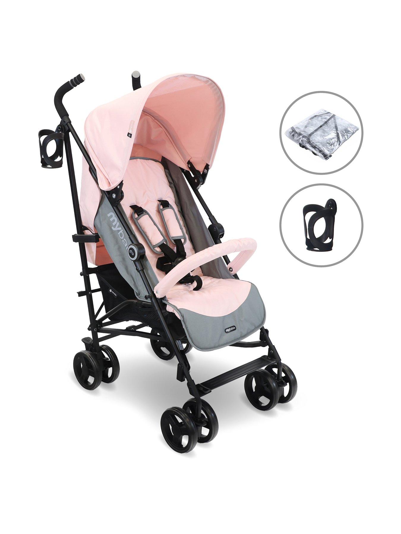 My Babiie MB02 Plus Pink Lightweight Stroller