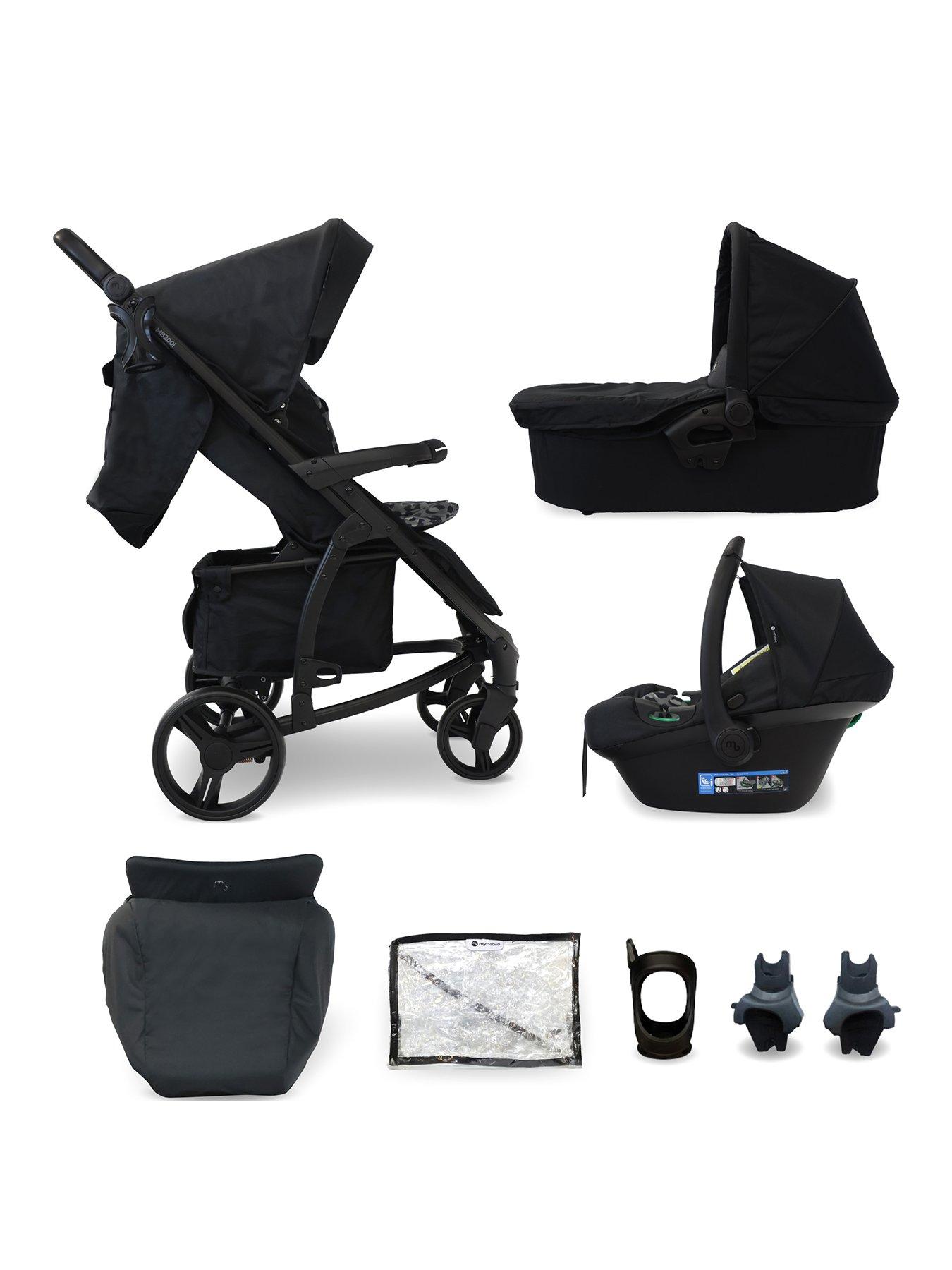 Image 1 of 8 of My Babiie MB200i Travel Systems Black Leopard