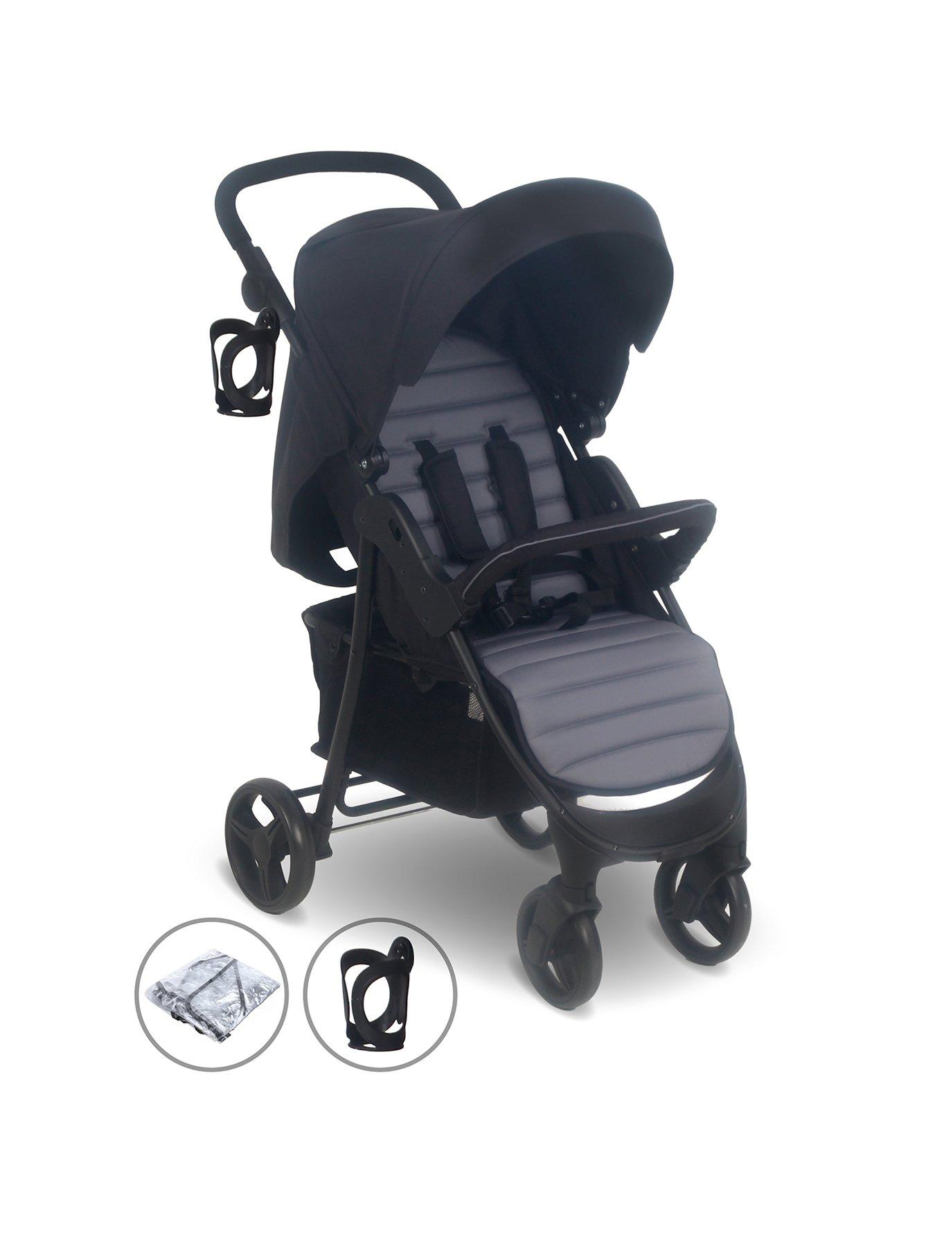 undefined MB30 Plus Pushchair - Black / Grey