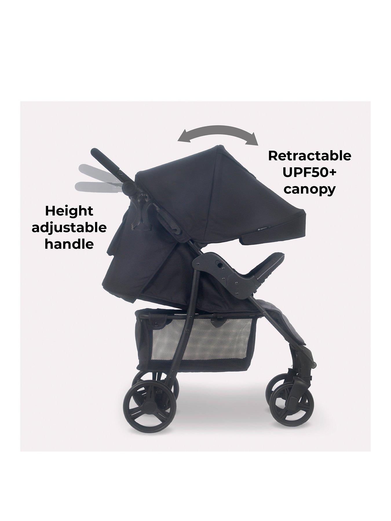Image 3 of 7 of My Babiie MB30 Plus Pushchair - Black / Grey