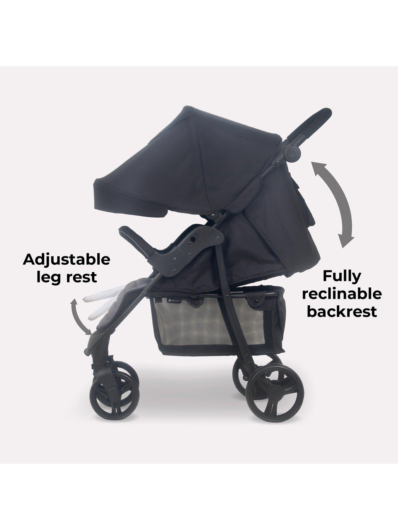 Image 5 of 7 of My Babiie MB30 Plus Pushchair - Black / Grey