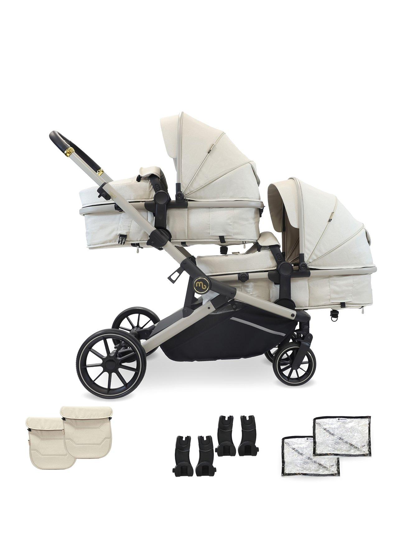 My Babiie MB33 Tandem Pushchair - Ivory