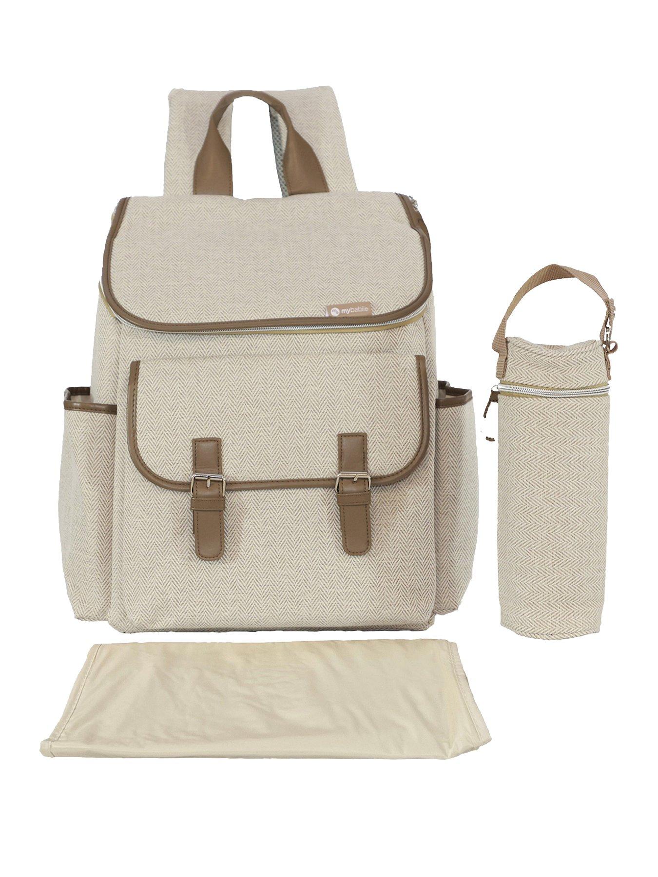 My Babiie Herringbone Back Pack Changing Bag