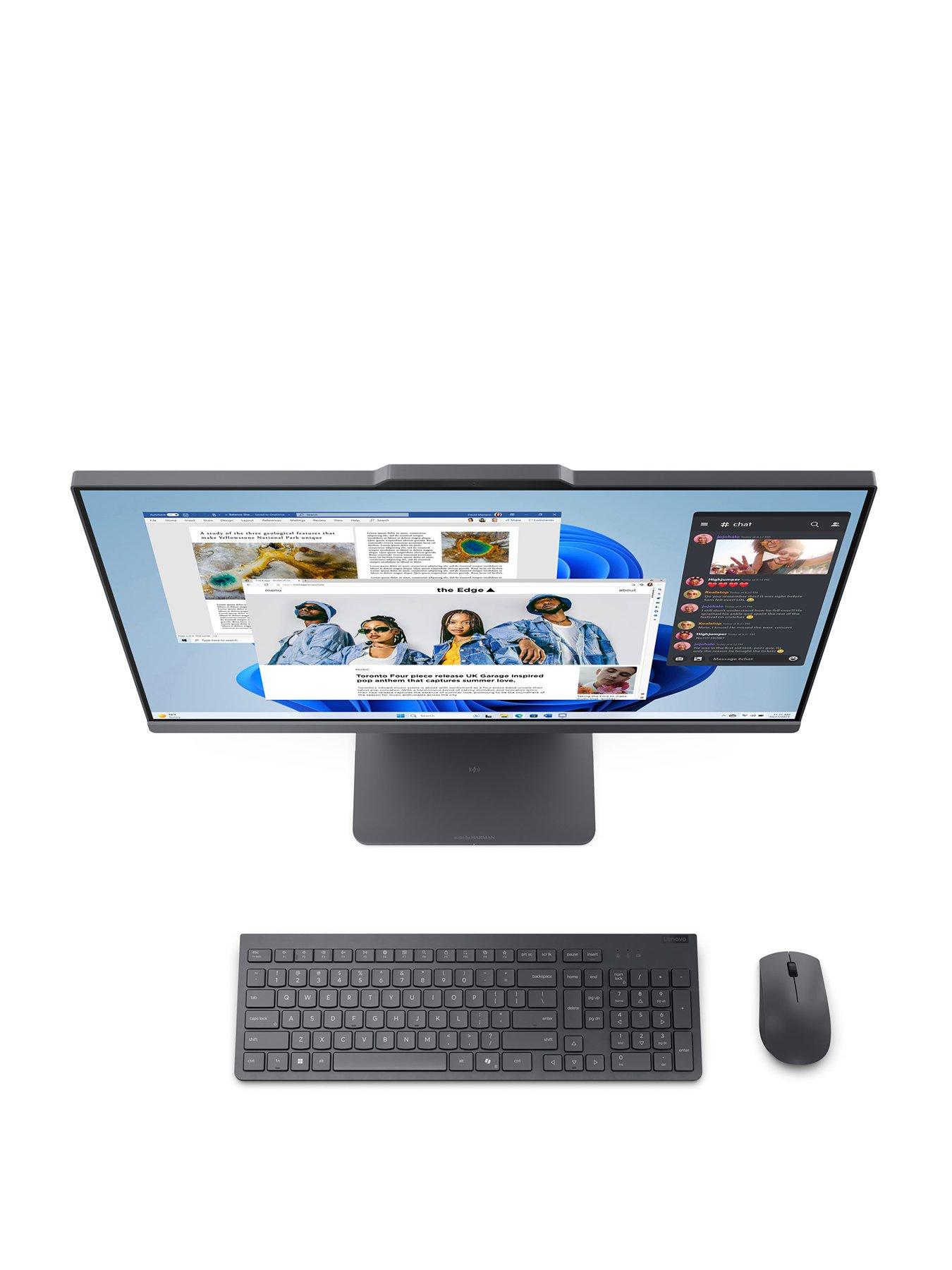 Lenovo IdeaCentre All-in-One PC AMD Ryzen 3 8GB RAM 512GB 23.8in 