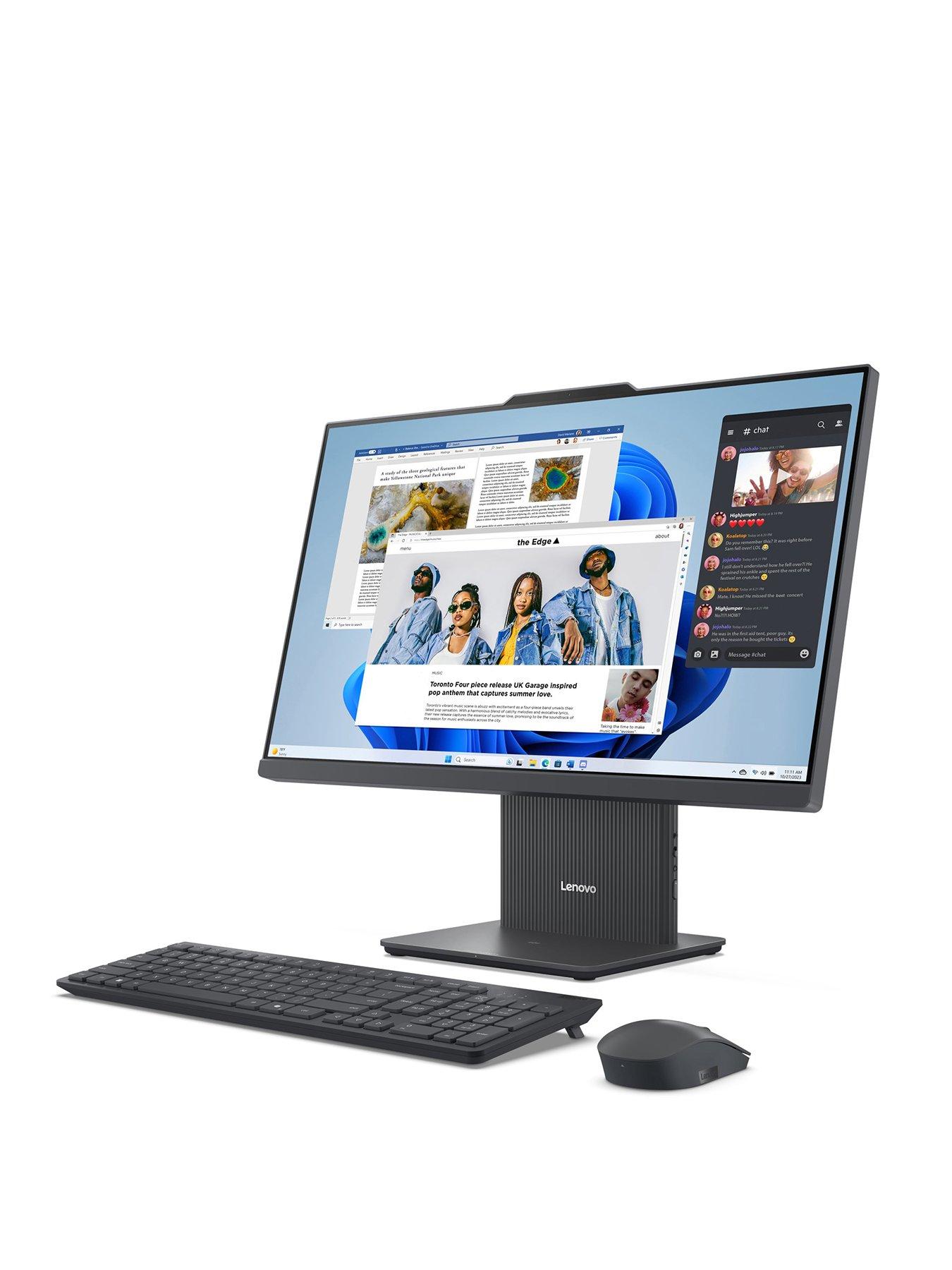 Lenovo IdeaCentre AiO 3 All-in-One PC - 23.8in FHD, AMD Ryzen 5, 16GB RAM,  512GB SSD | Very.co.uk