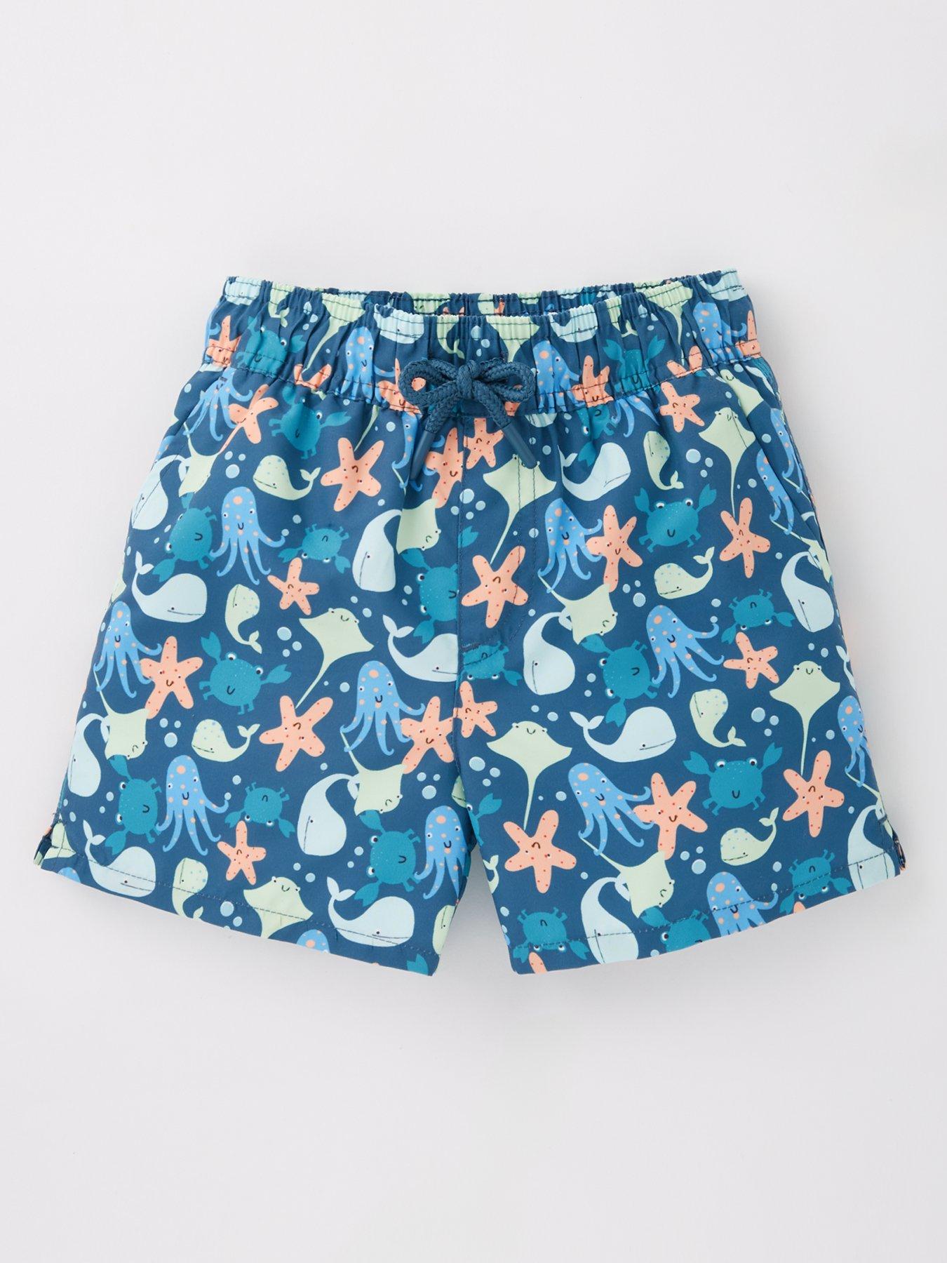 undefined Boys Sea Animal Swim Short - Multi