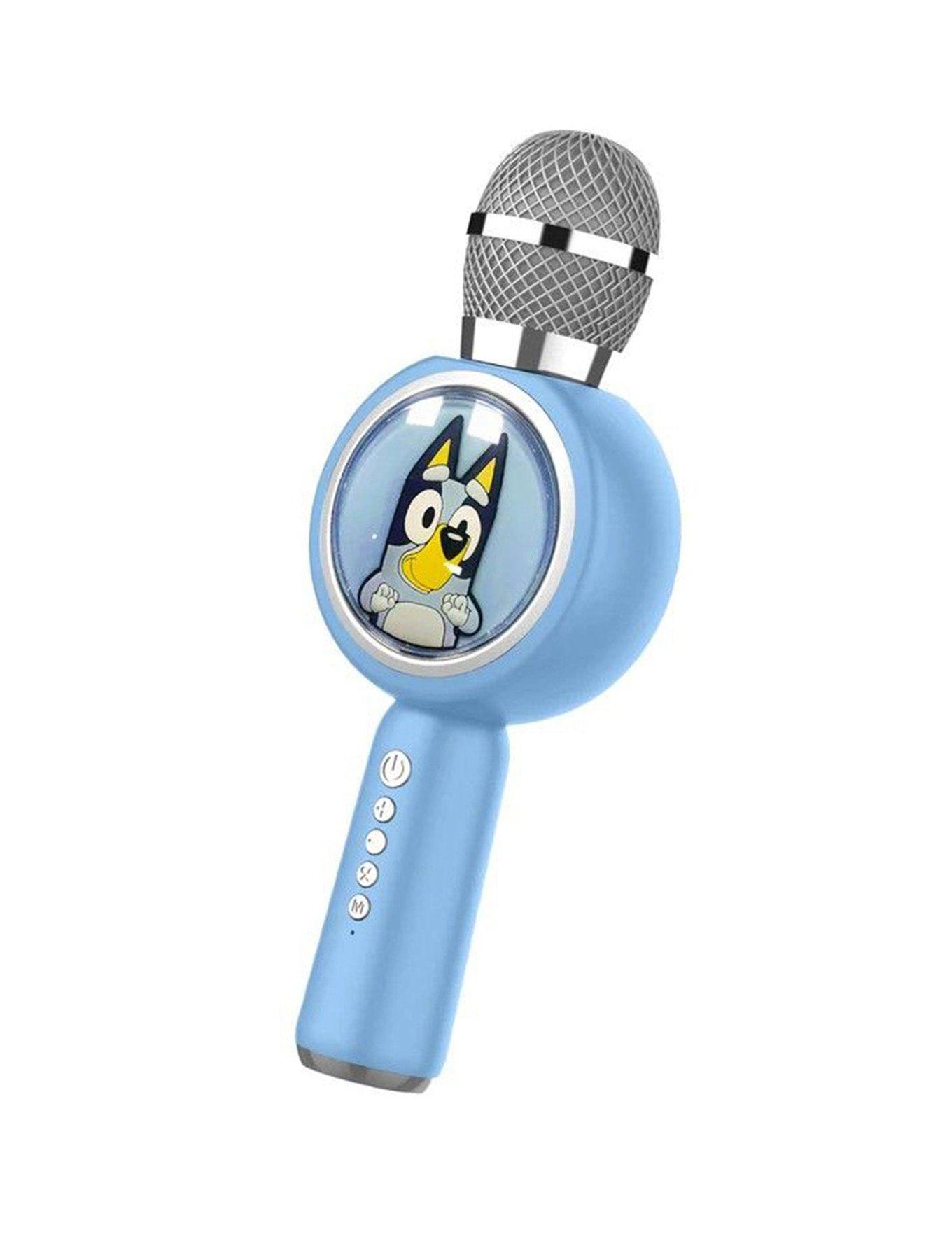 Image 1 of 3 of Bluey Bluetooth Karaoke Microphone with 4 Voice Changing Functions