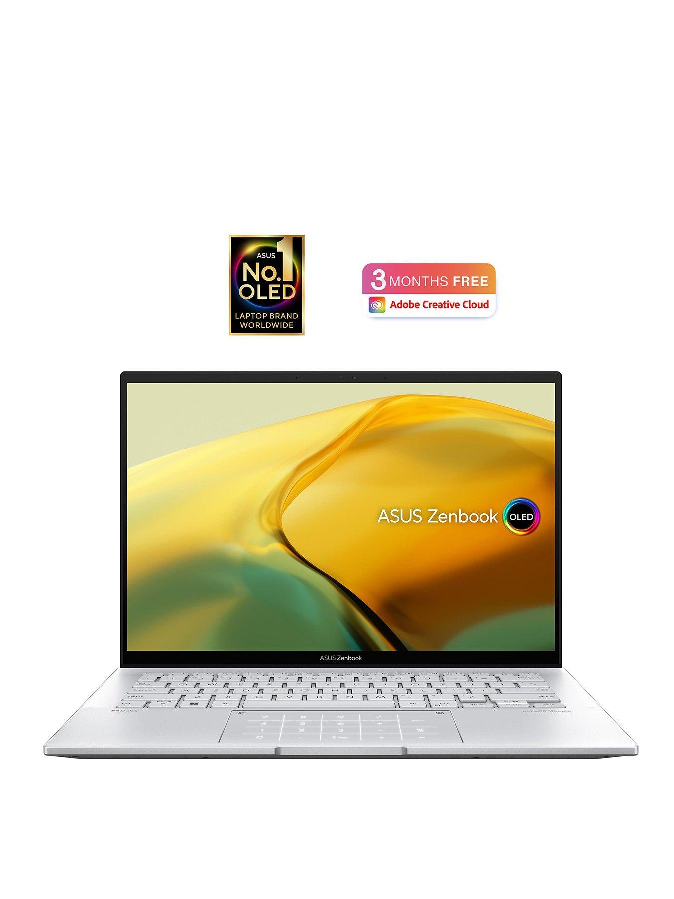 Image 2 of 6 of Asus Zenbook 14 OLED Laptop&nbsp;- 14in WQXGA+,&nbsp;Intel Core i5,&nbsp;16GB RAM, 512GB SSD - Silver