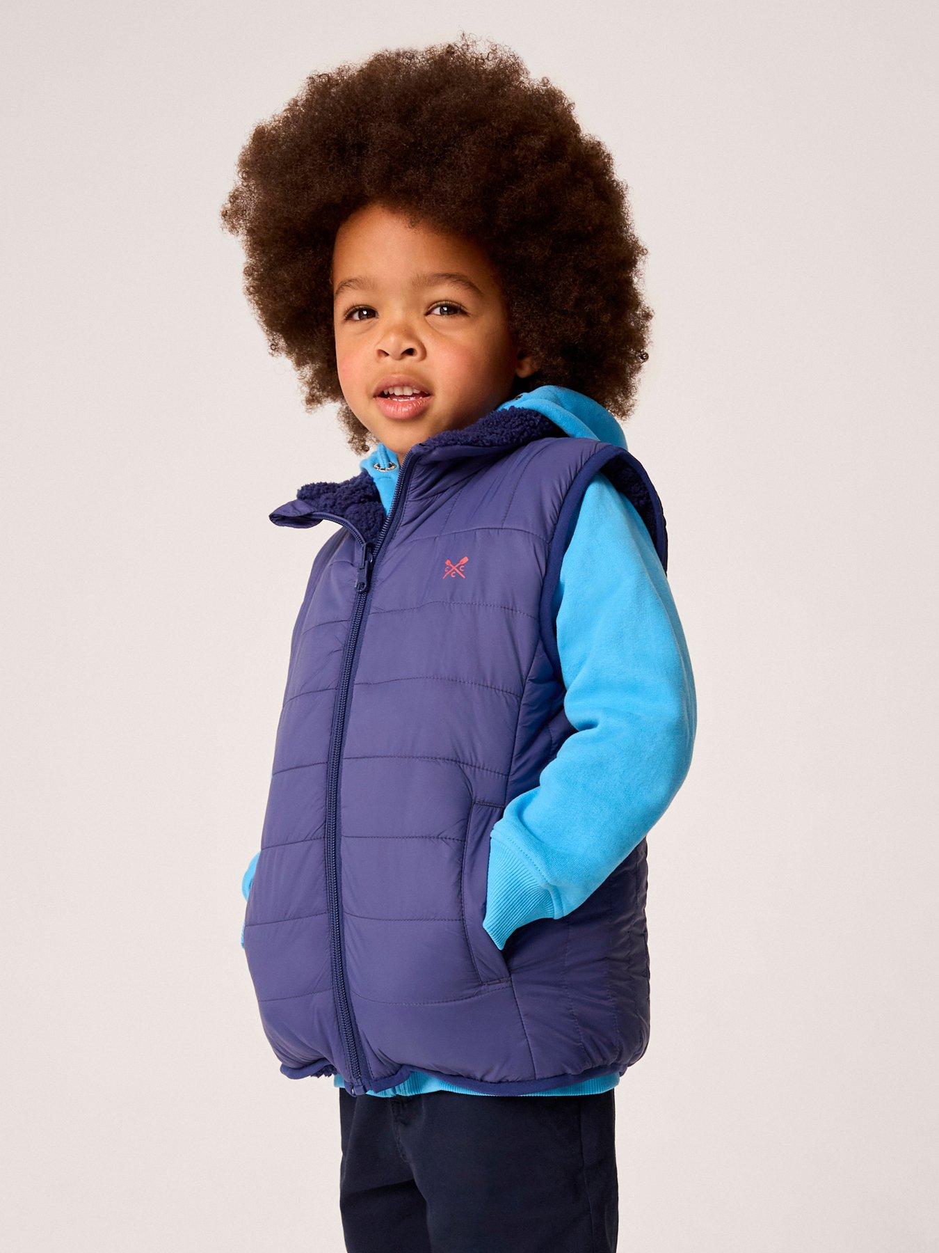 undefined Boys Reversible Fleece Lowther Gilet - Navy