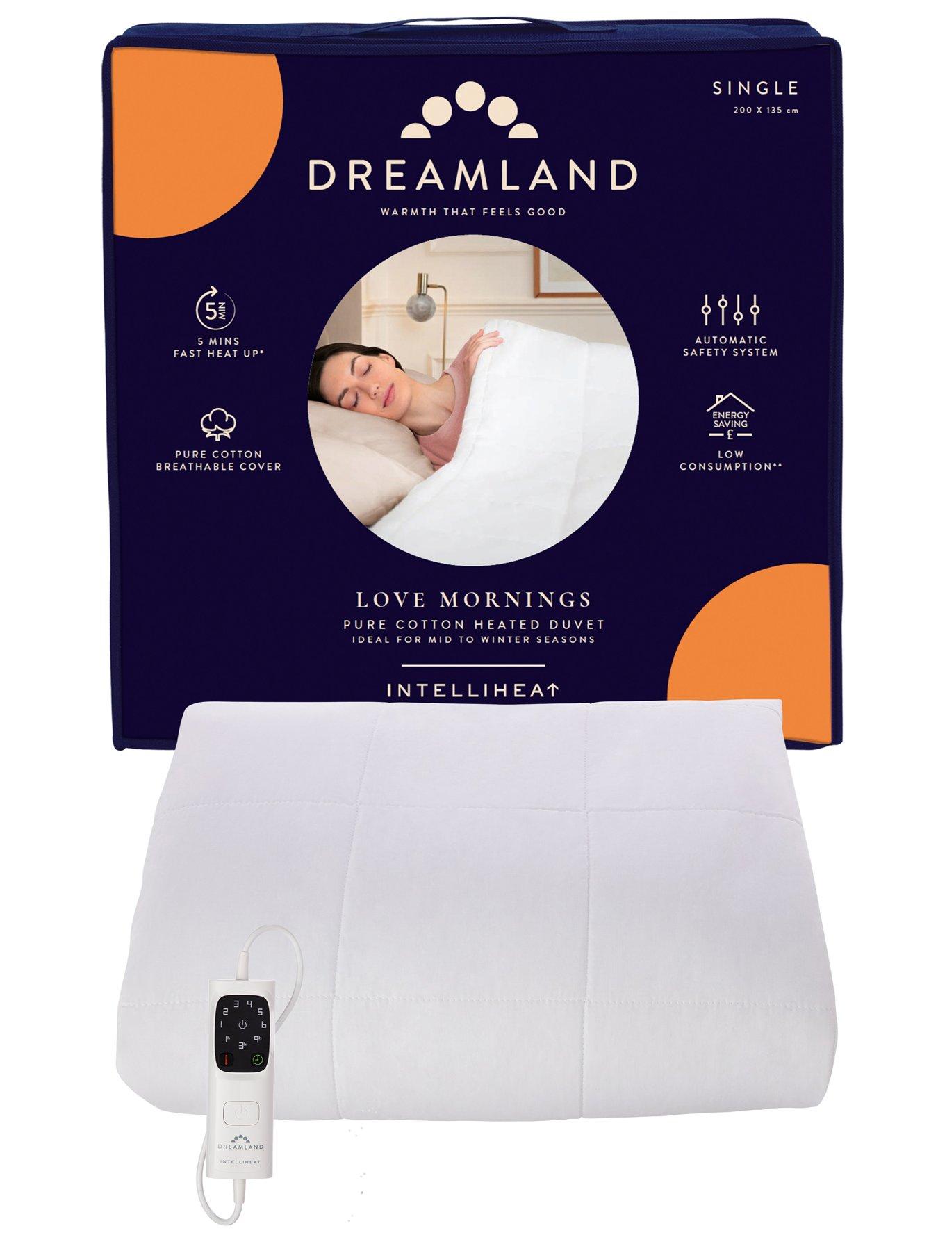 Dreamland Love Mornings All Season Heated Cotton Duvet- Double Dual