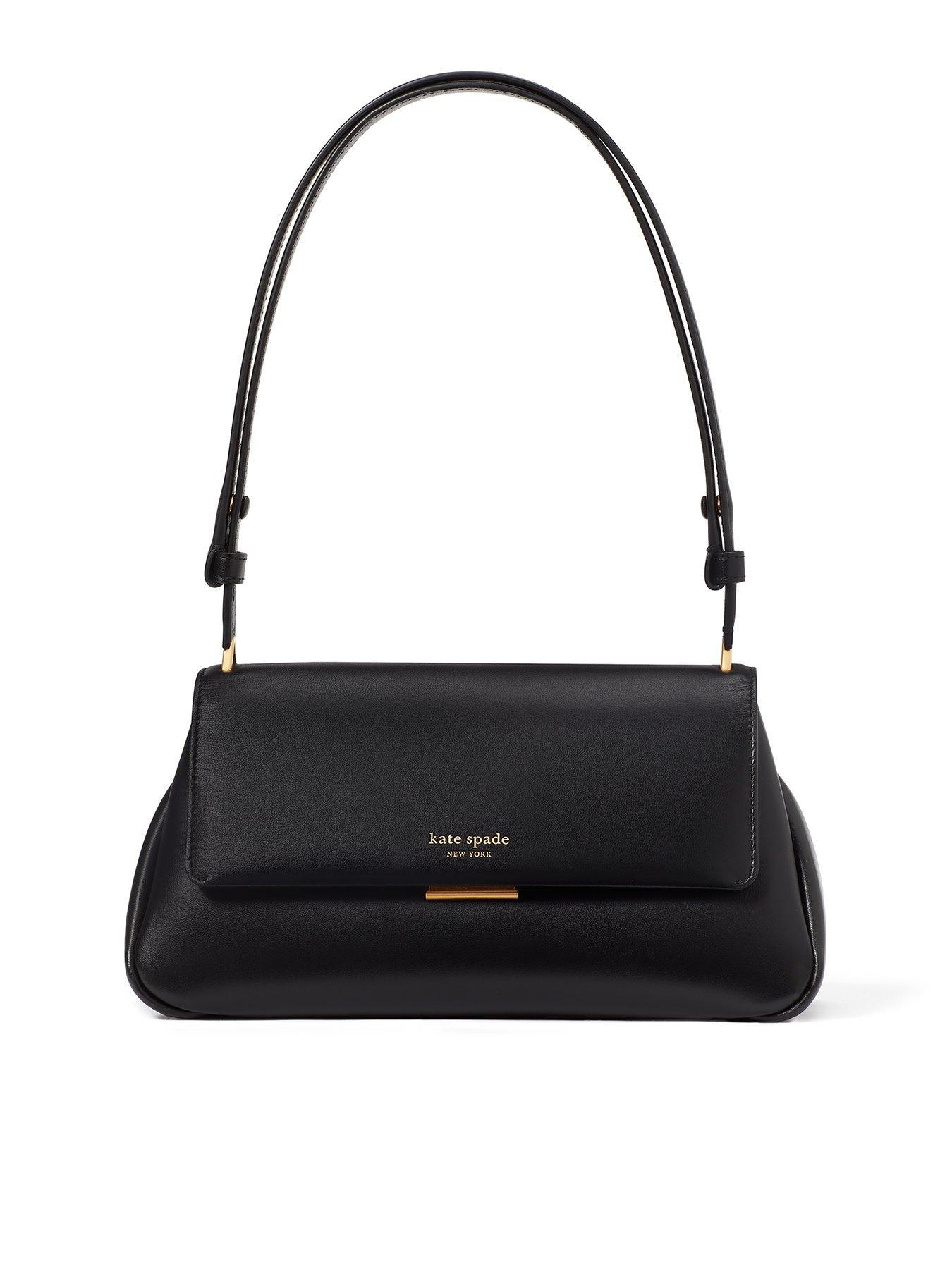 Kate Spade New York Grace Fine Grain Leather Shoulder Bag - Black