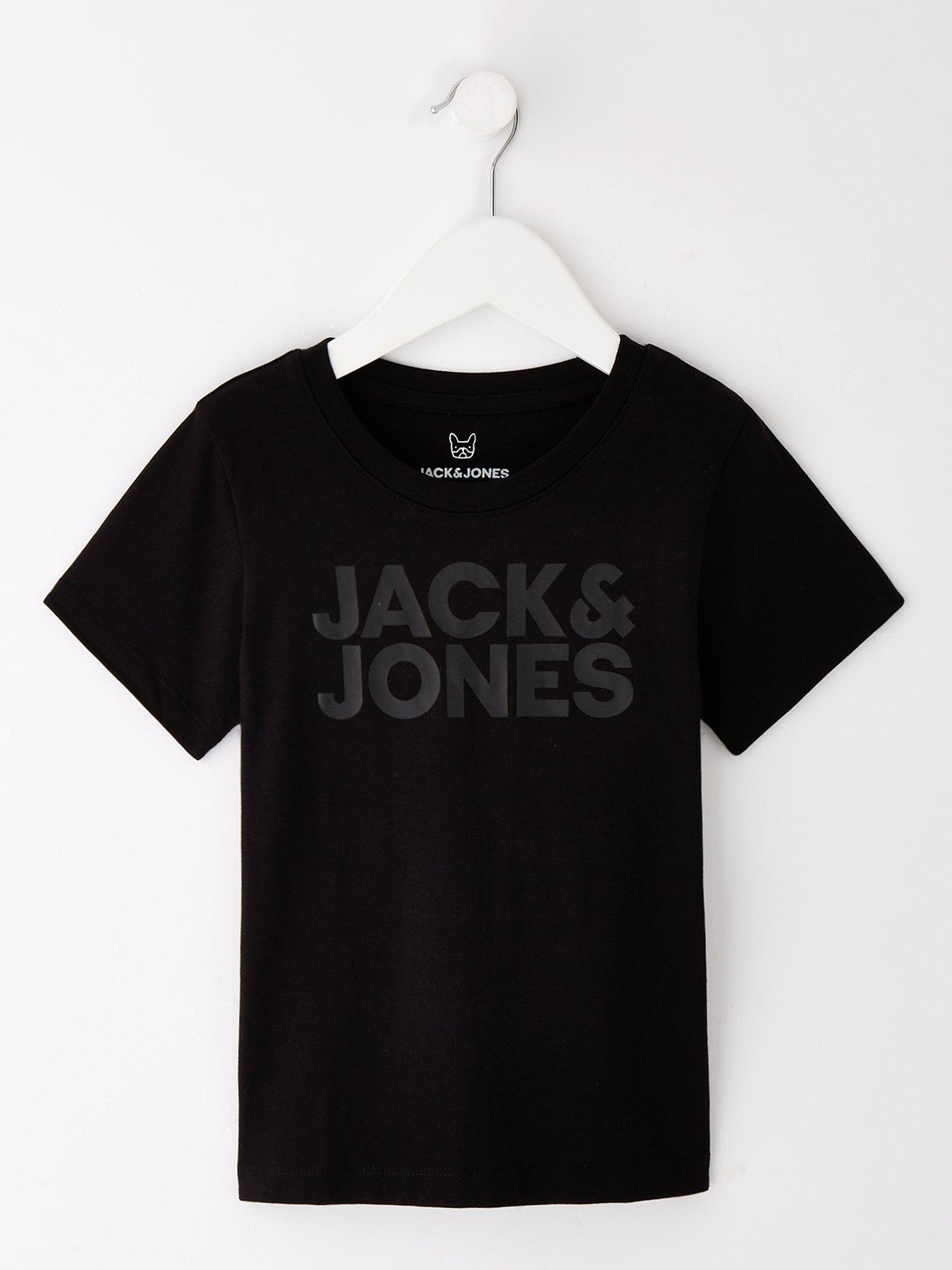 undefined Younger Boys Corp Logo Short Sleeve T-Shirt - Black