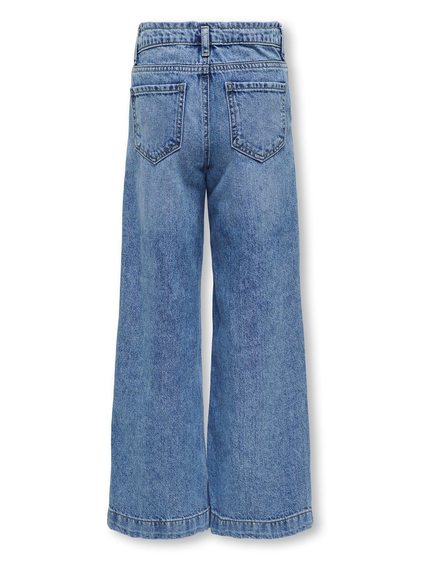 Image 3 of 3 of Only Kids Girls Comet Wide Leg Jeans - Denim