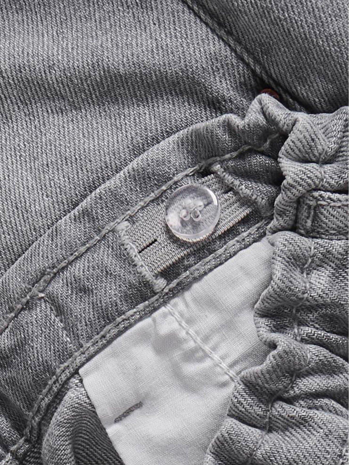Image 3 of 3 of Only Kids Girls Comet Wide Leg Denim Shorts - Medium Grey Denim