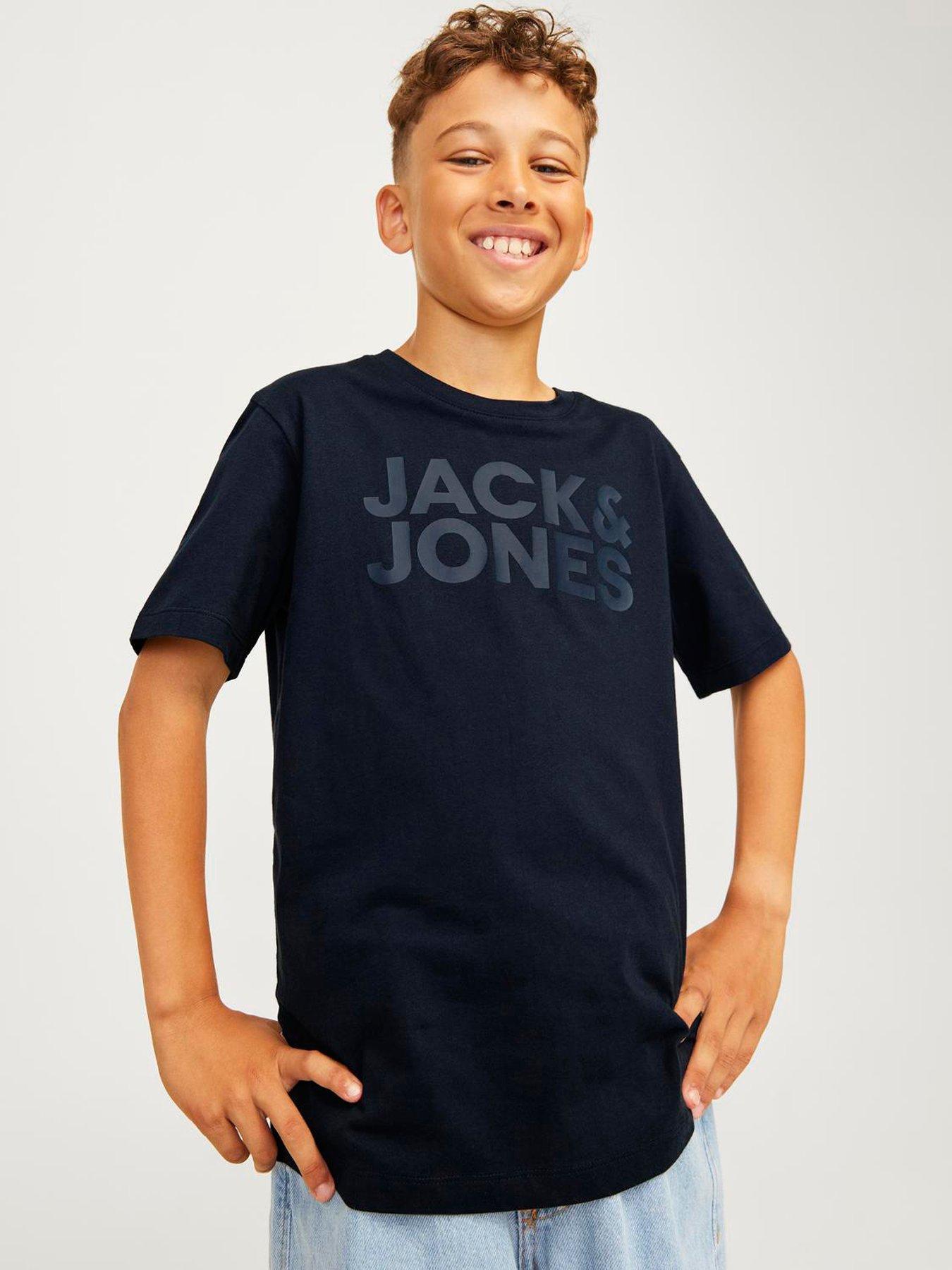 undefined Boys Corp Logo Short Sleeve T-Shirt - Navy