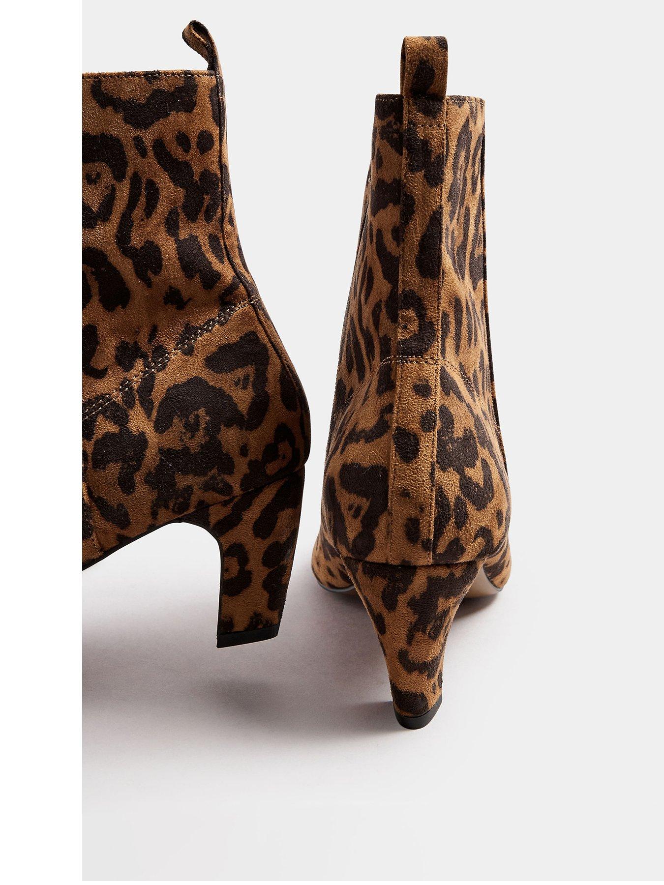 Low heel leopard ankle boots online