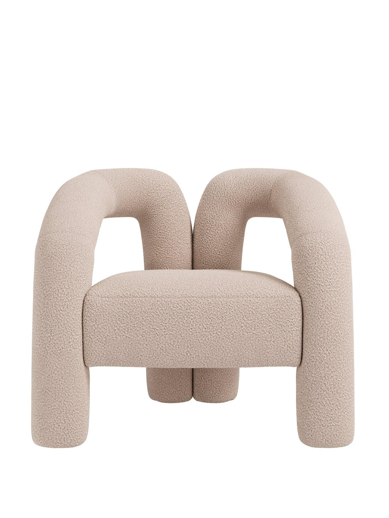 undefined Freyja Buff Boucle Chair