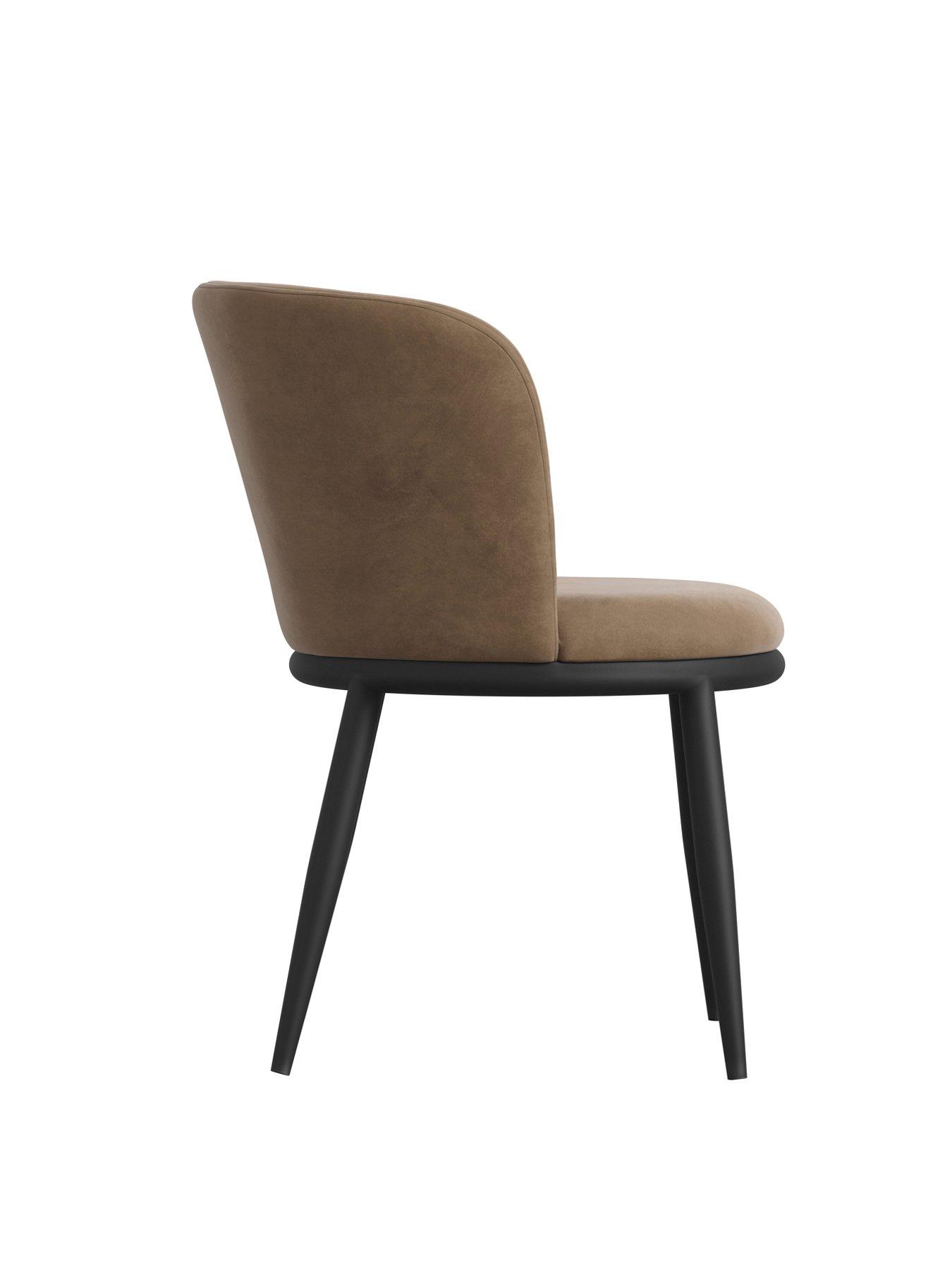 Image 4 of 6 of LPD Home Nova Mole / Black Set Of 2 Dining Chairs