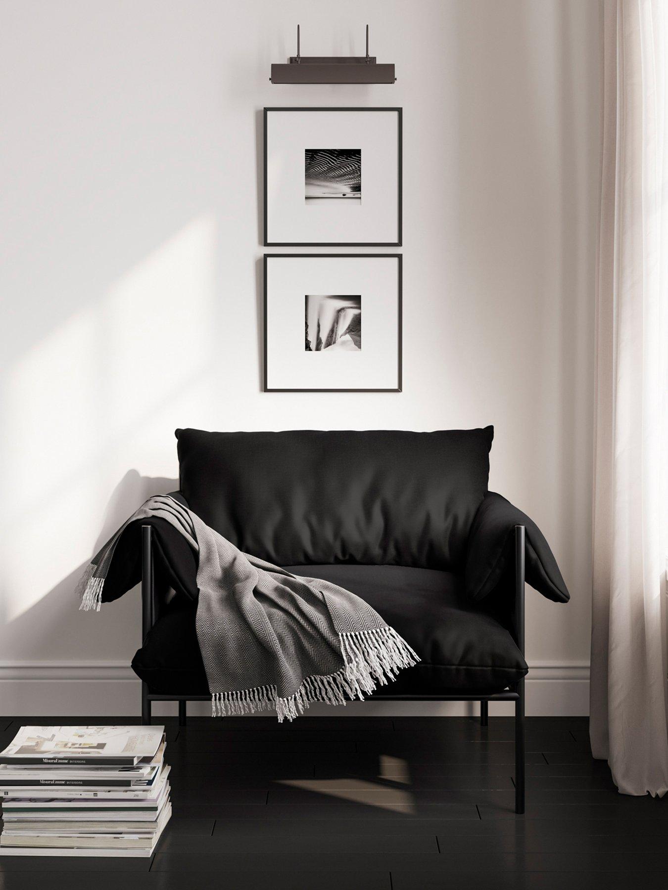 Product photograph of Lpd Home Wardour Onyx Chair from very.co.uk
