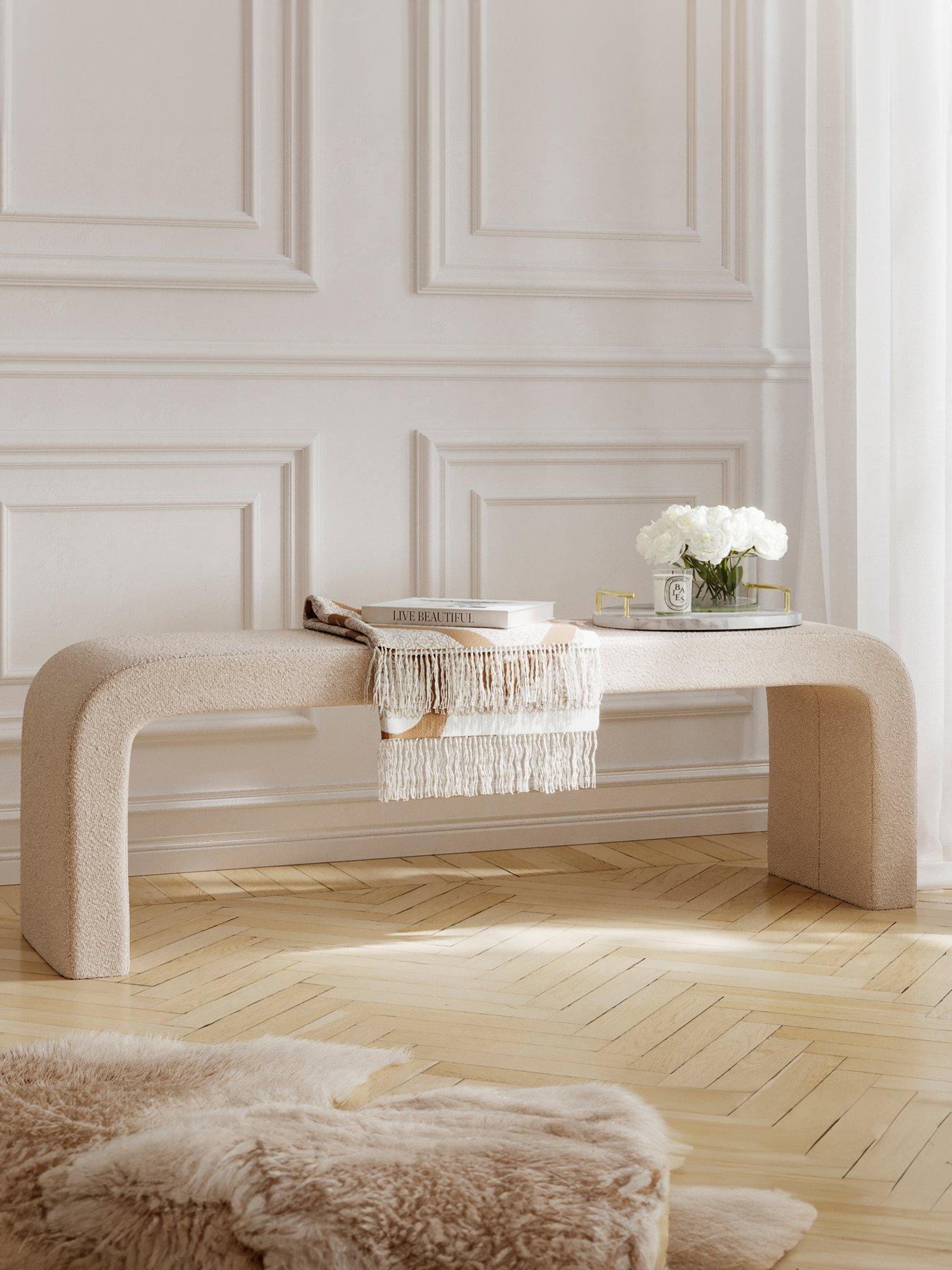 Image 1 of 4 of LPD Home Ren Buff Boucle Bench