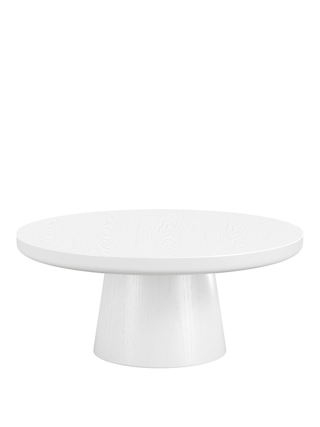 Image 2 of 4 of LPD Home Rumi White Coffee Table