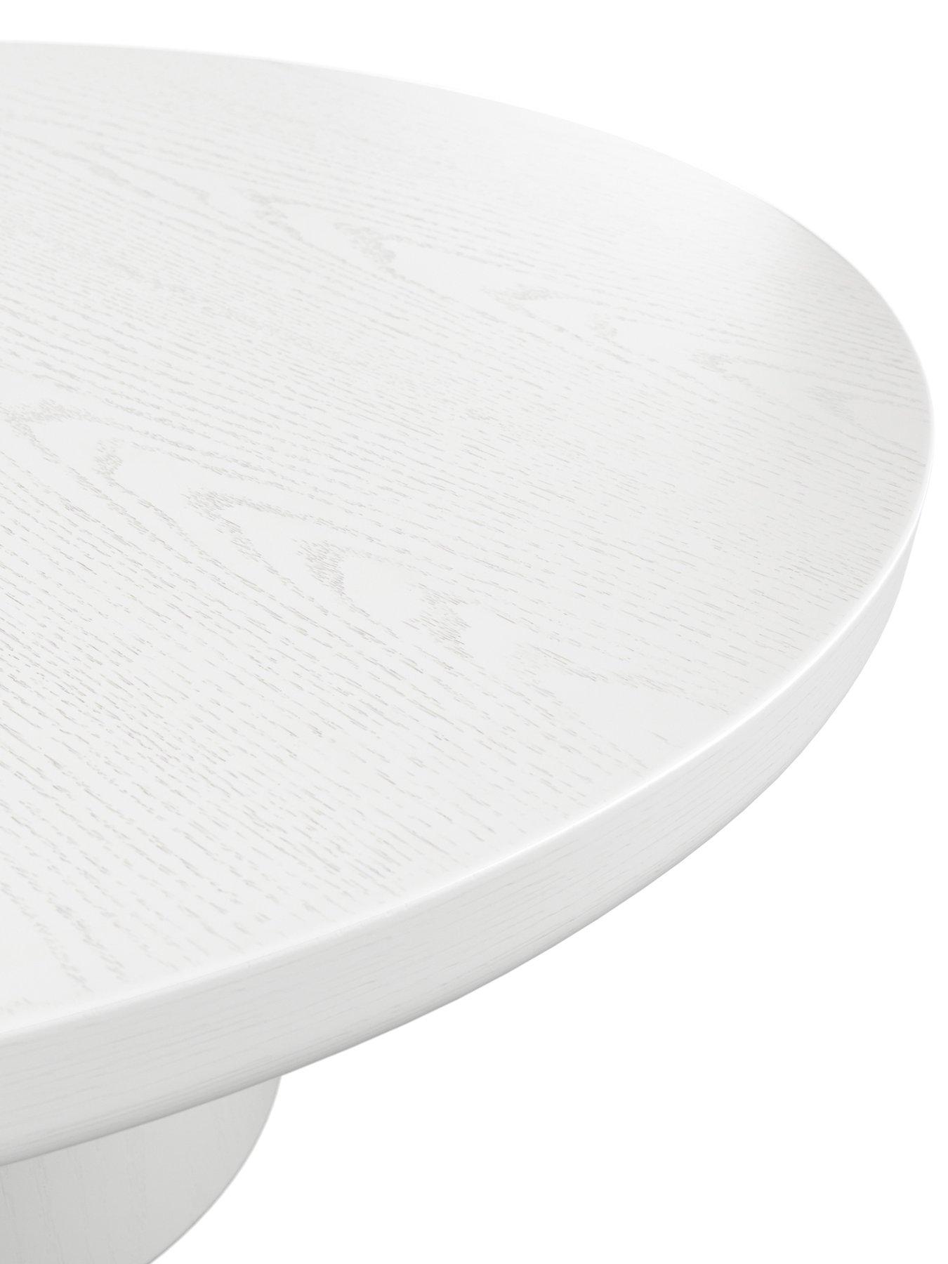 Image 4 of 4 of LPD Home Rumi White Coffee Table