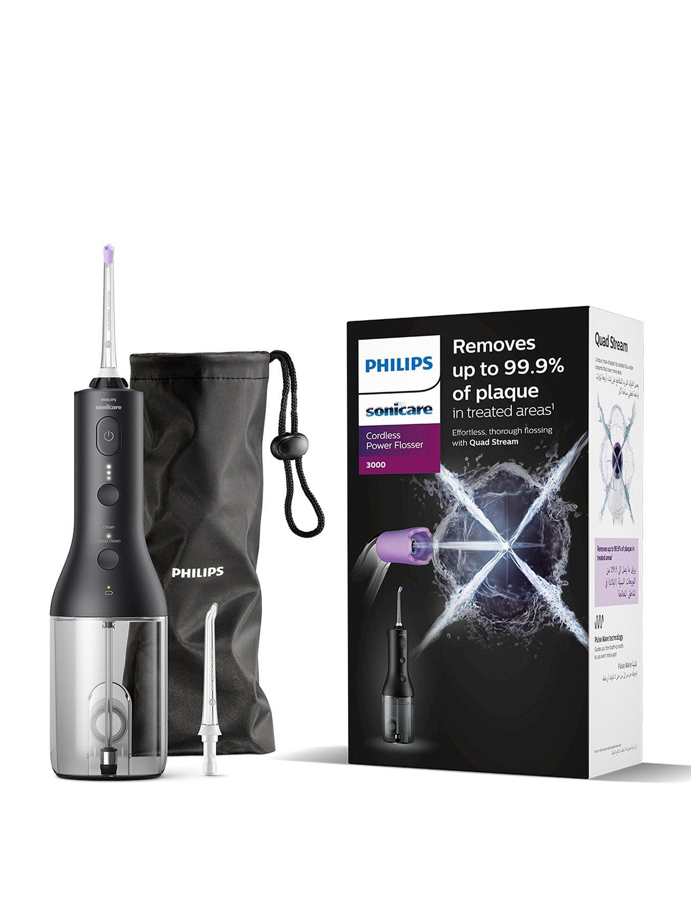 Philips Sonicare Cordless Power Flosser 3000 Oral Irrigator Black - HX3826/33