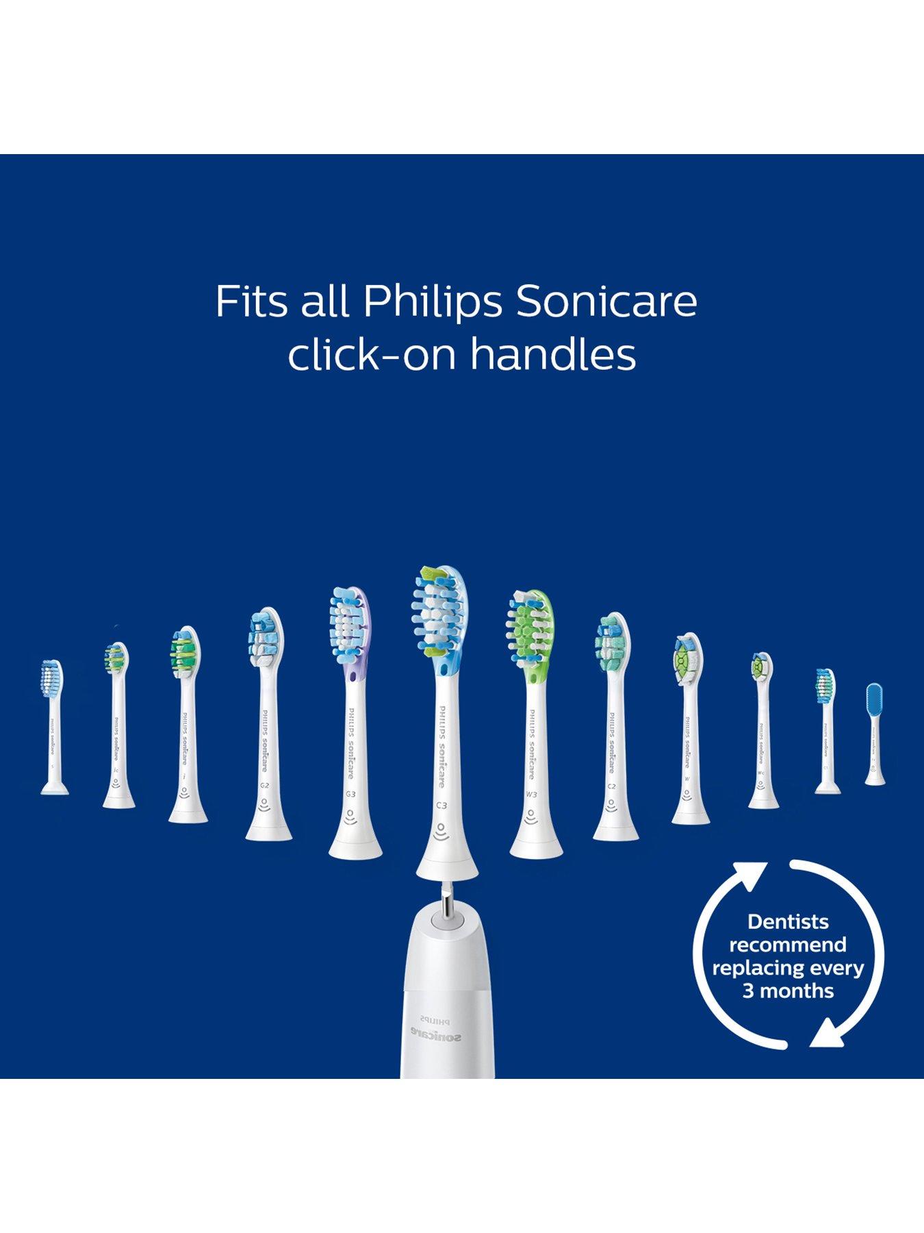 Image 4 of 7 of Philips Sonicare C1 ProResults Replacement Toothbrush Heads , 4pk, White - HX6014/07