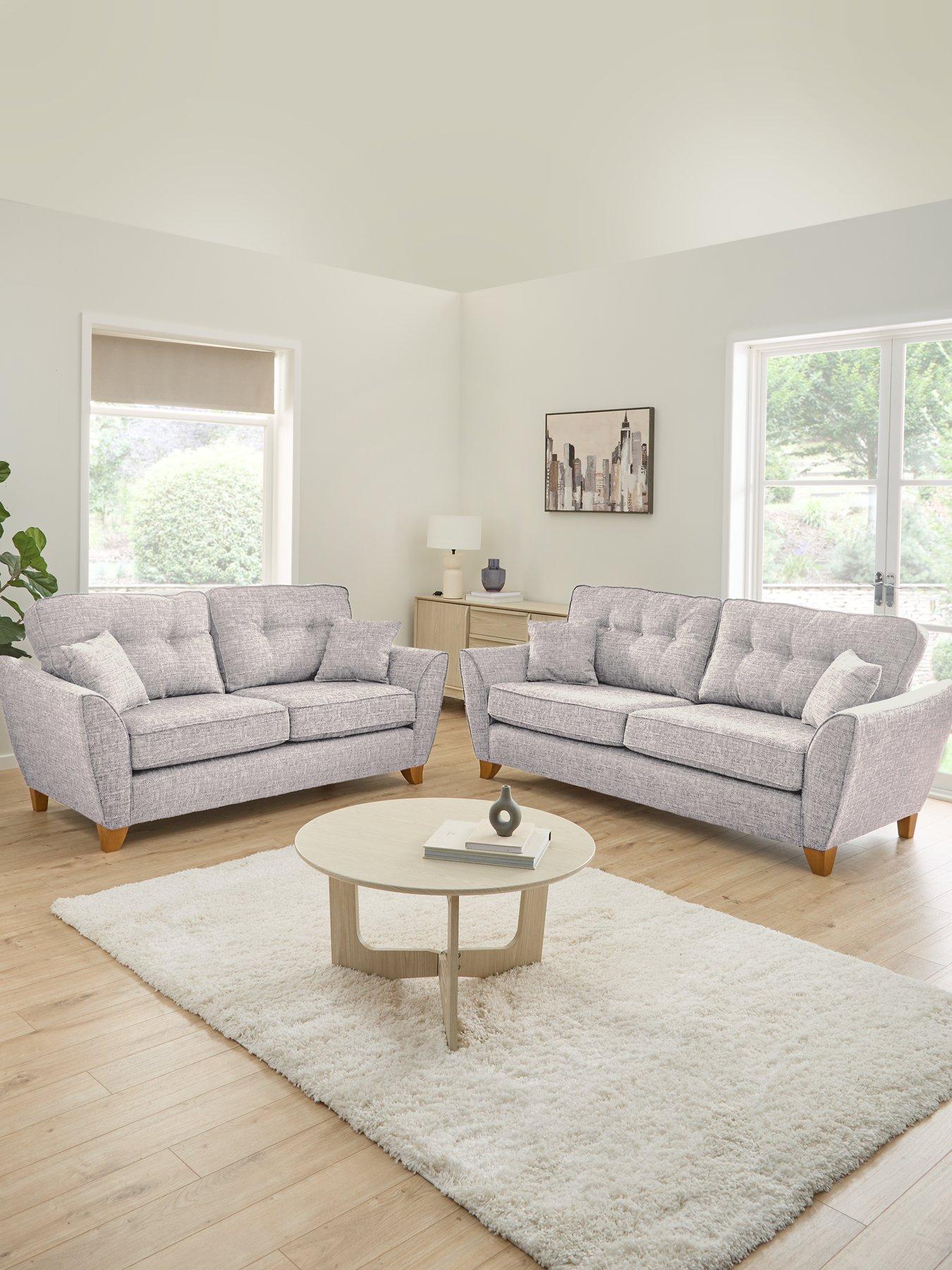 undefined Halstow Fabric 3 Seater + 2 Seater Sofa Set (Buy  &  SAVE!)