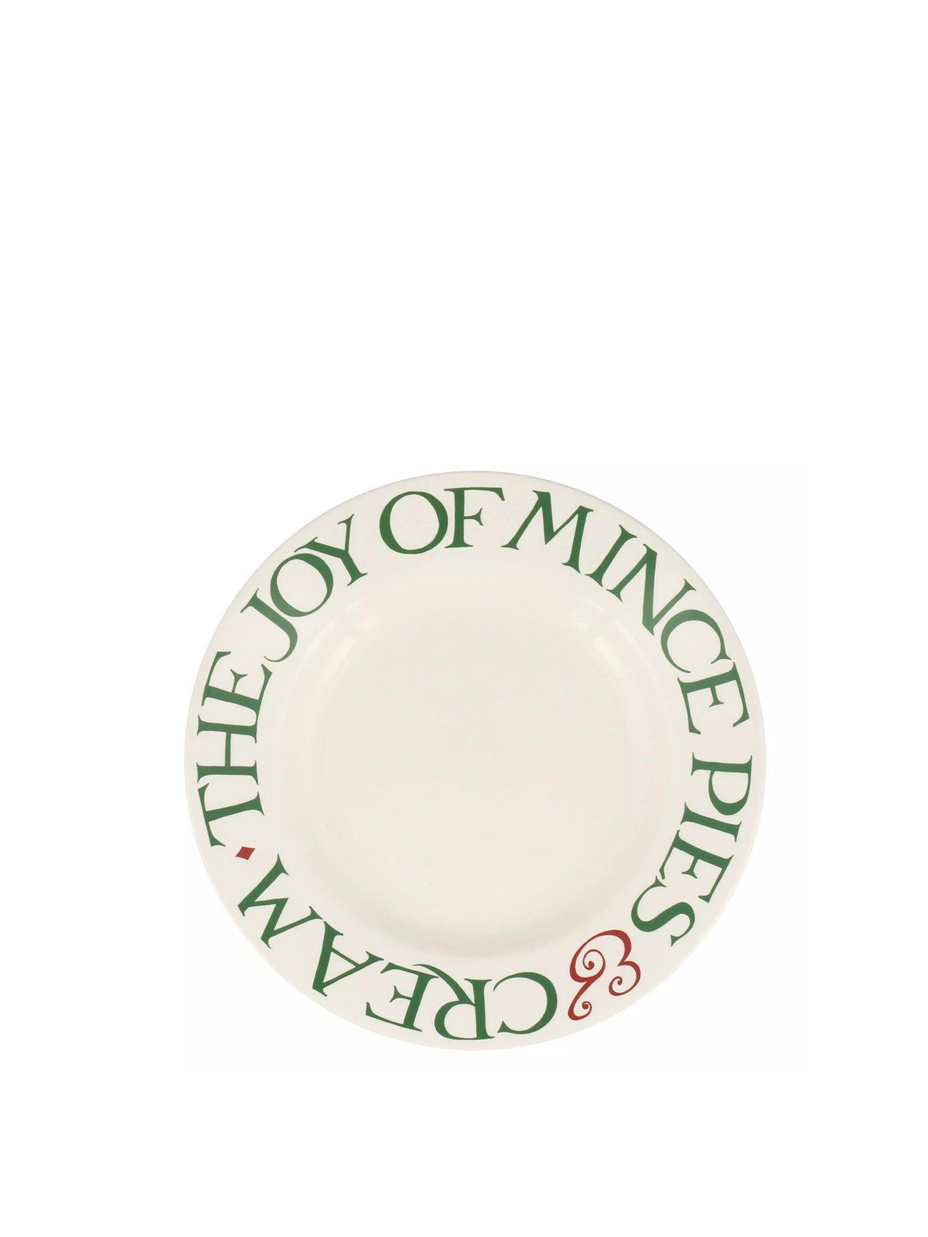 Product photograph of Emma Bridgewater Christmas Toast Amp Marmalade Joy Of Mince Pies Small Plate from very.co.uk