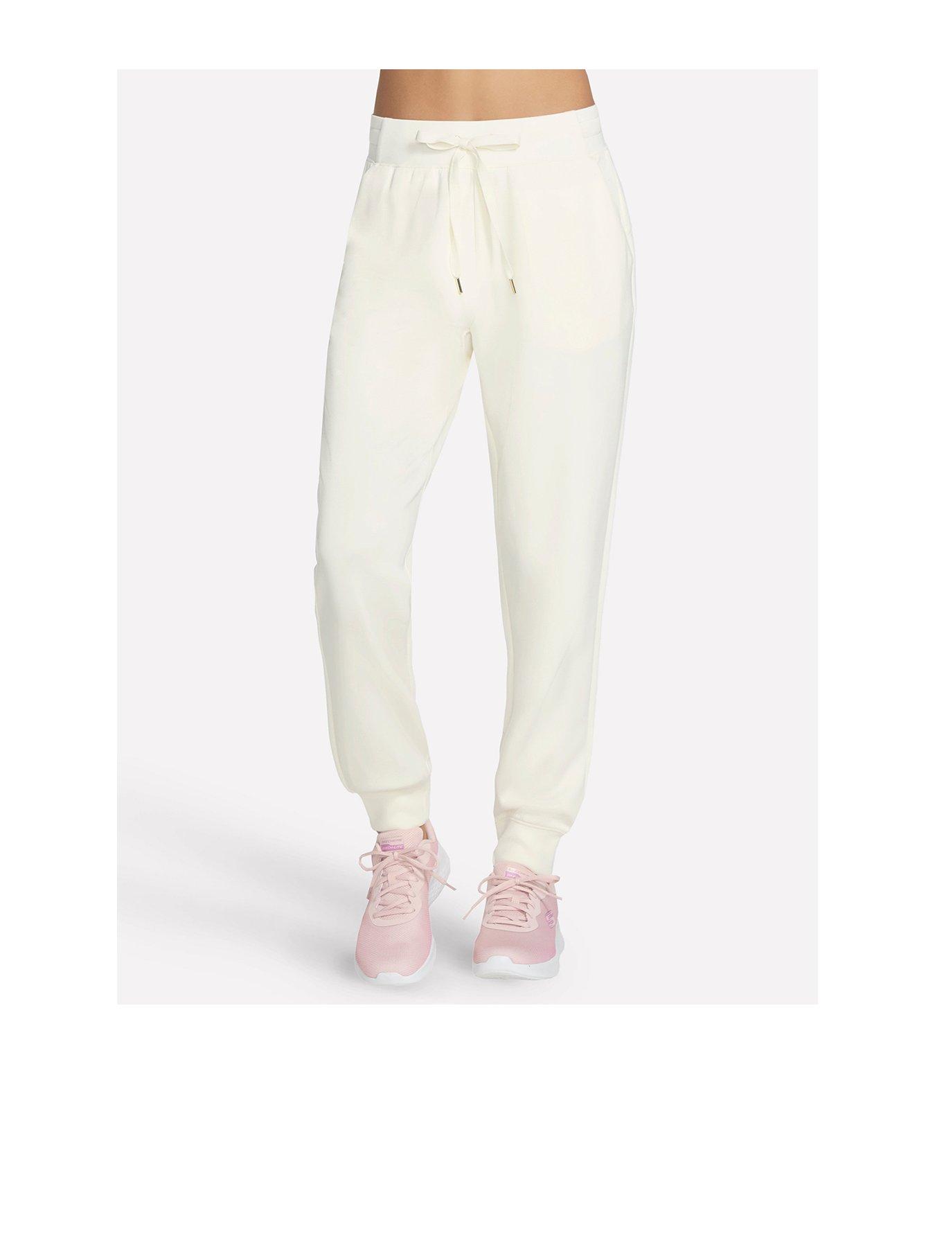 Skechers sweatpants white discount