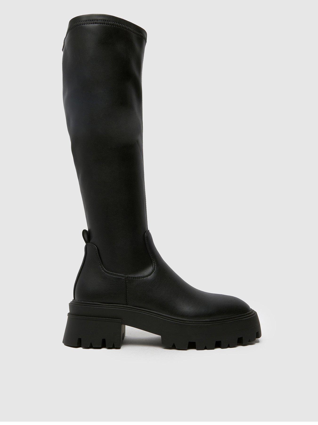 undefined Dasha Chunky Stretch Boot - Black