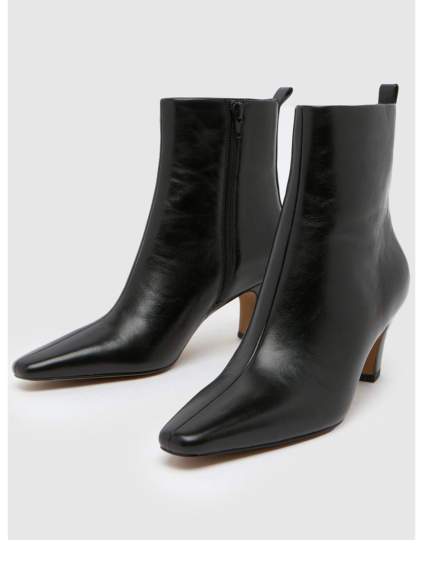 Schuh Blakely Leather Chisel Toe Boot Black Very