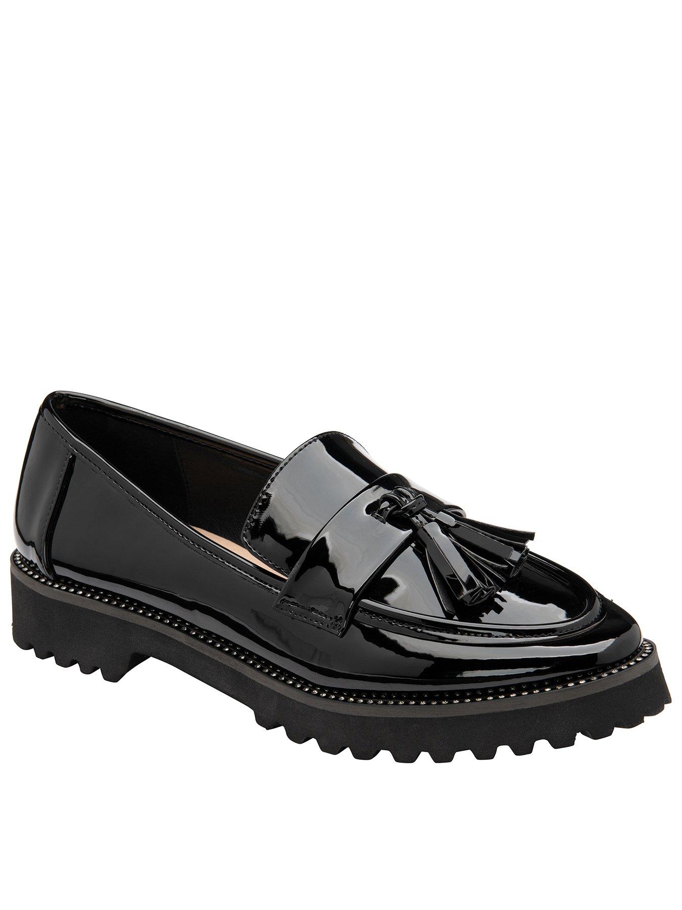 Ravel Tavis Chunky Patent Loafer - Black