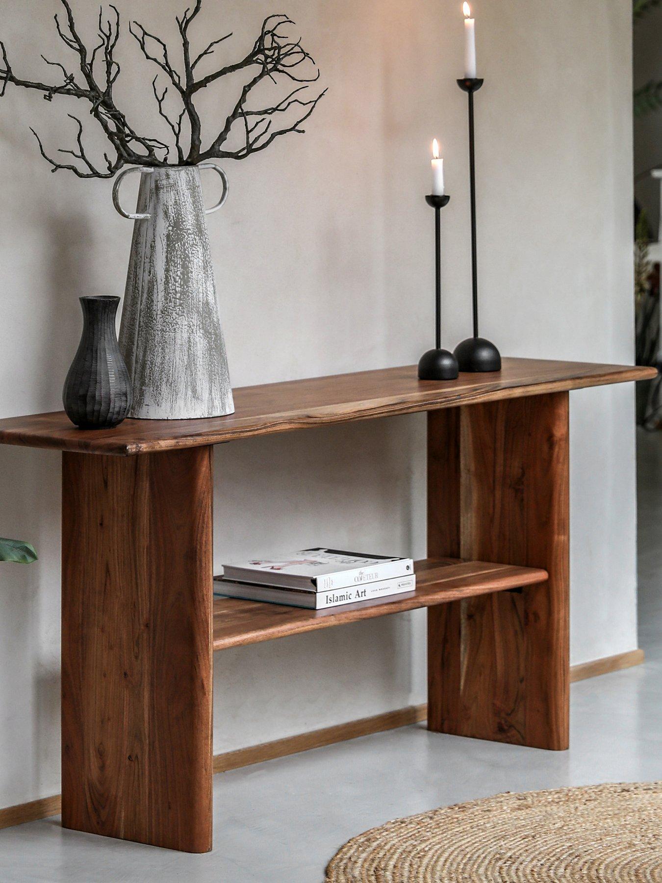 Product photograph of Gallery Kura Console Table from very.co.uk