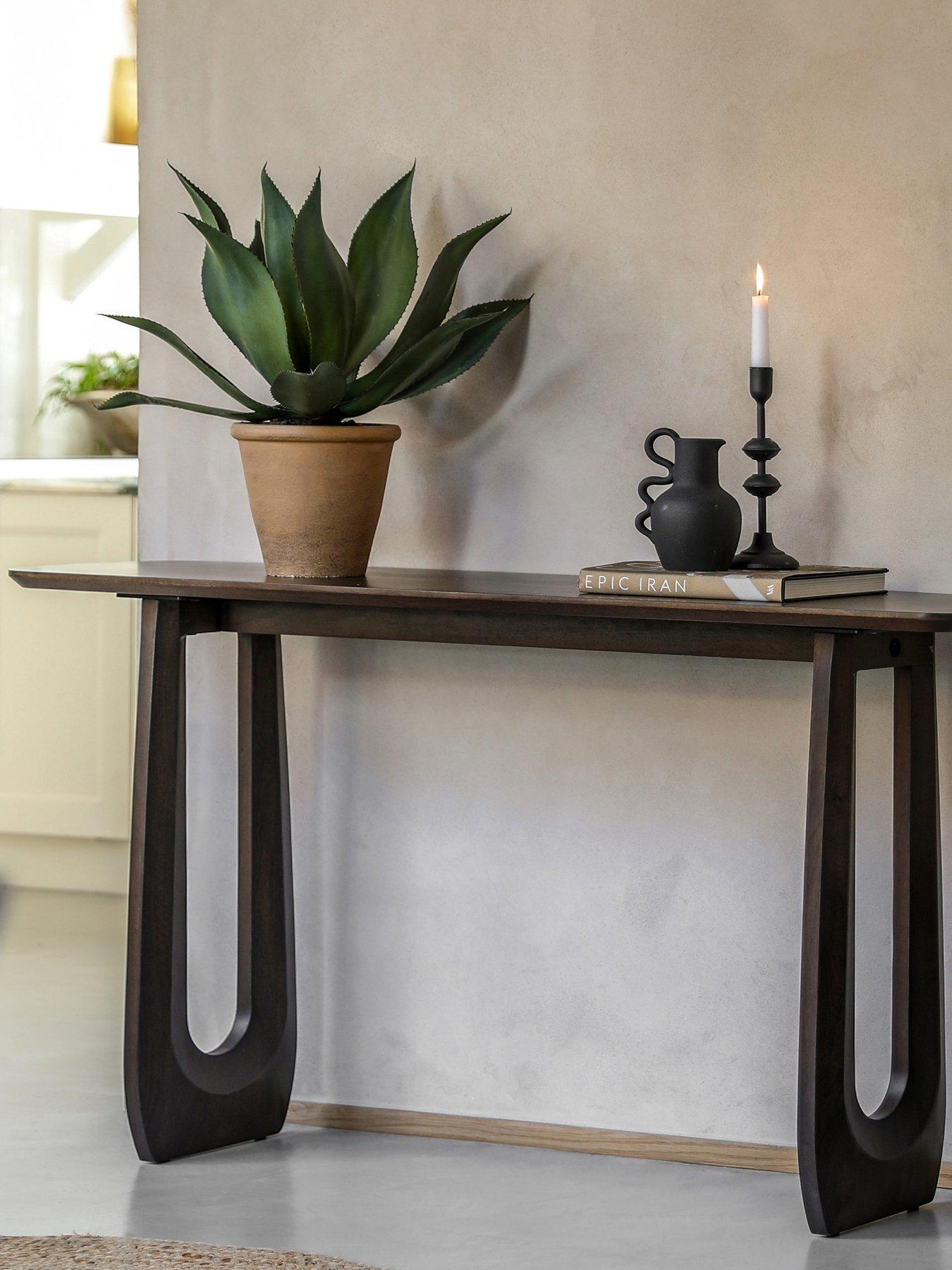 Product photograph of Gallery Nile Console Table from very.co.uk