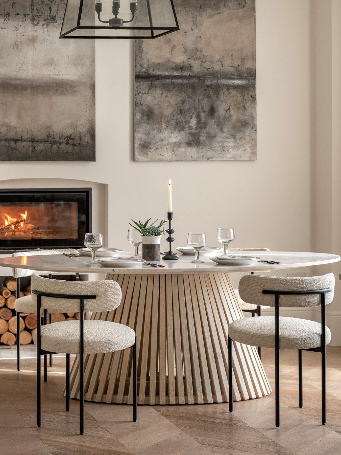 Product photograph of Gallery Farah 200 Cm Oval Dining Table from very.co.uk