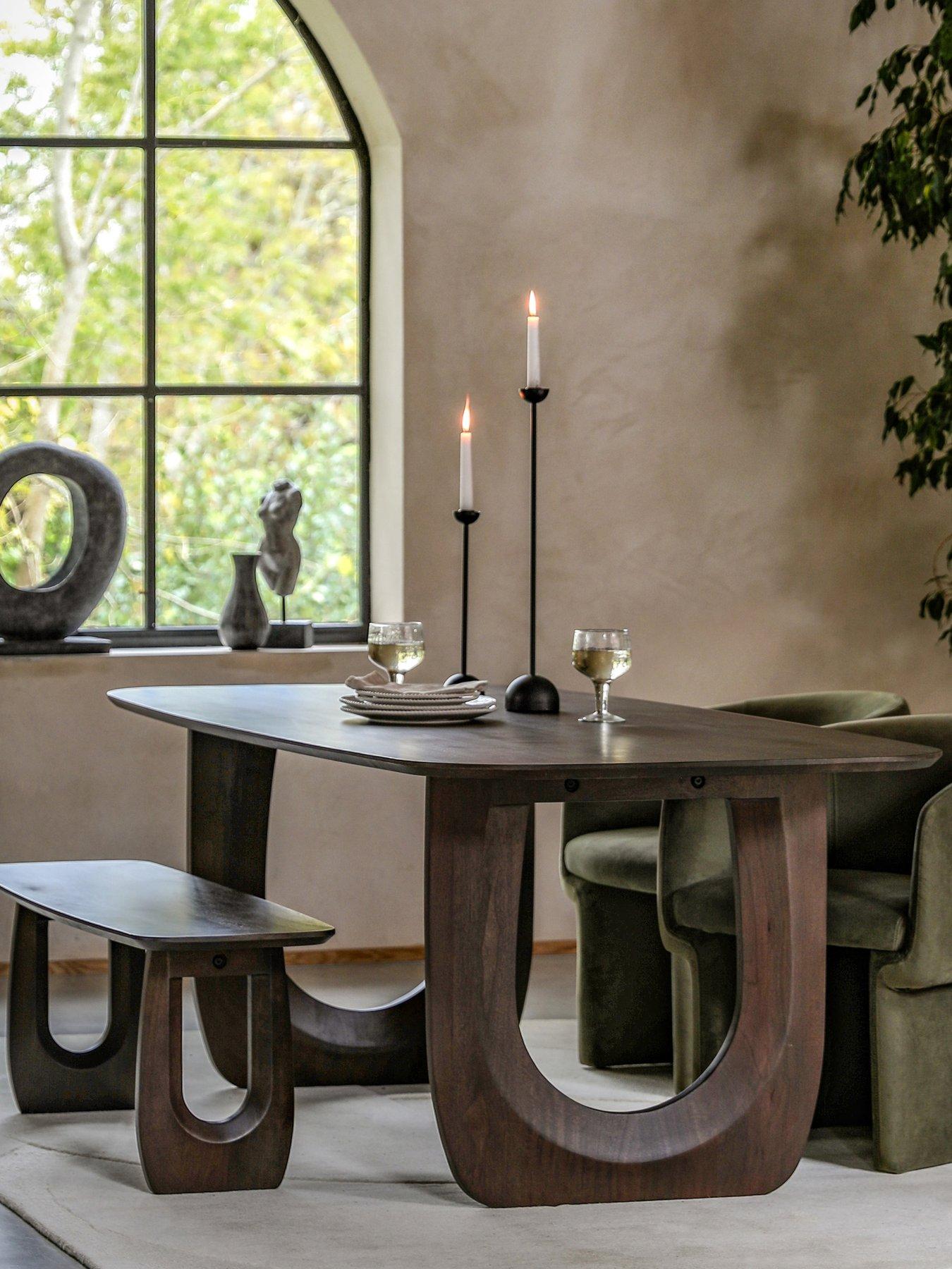 Product photograph of Gallery Nile Dining Table from very.co.uk