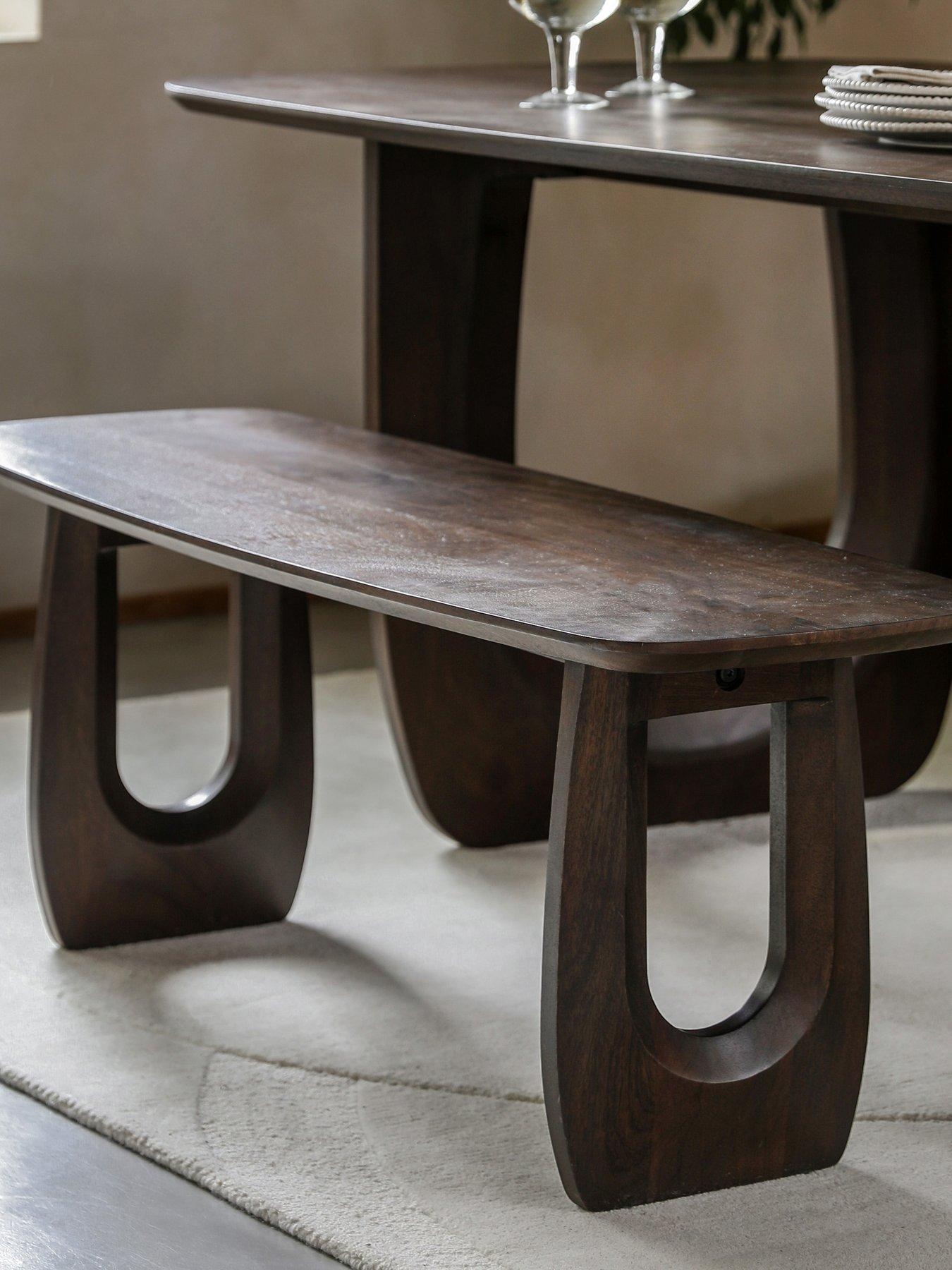 Product photograph of Gallery Nile Dining Bench from very.co.uk