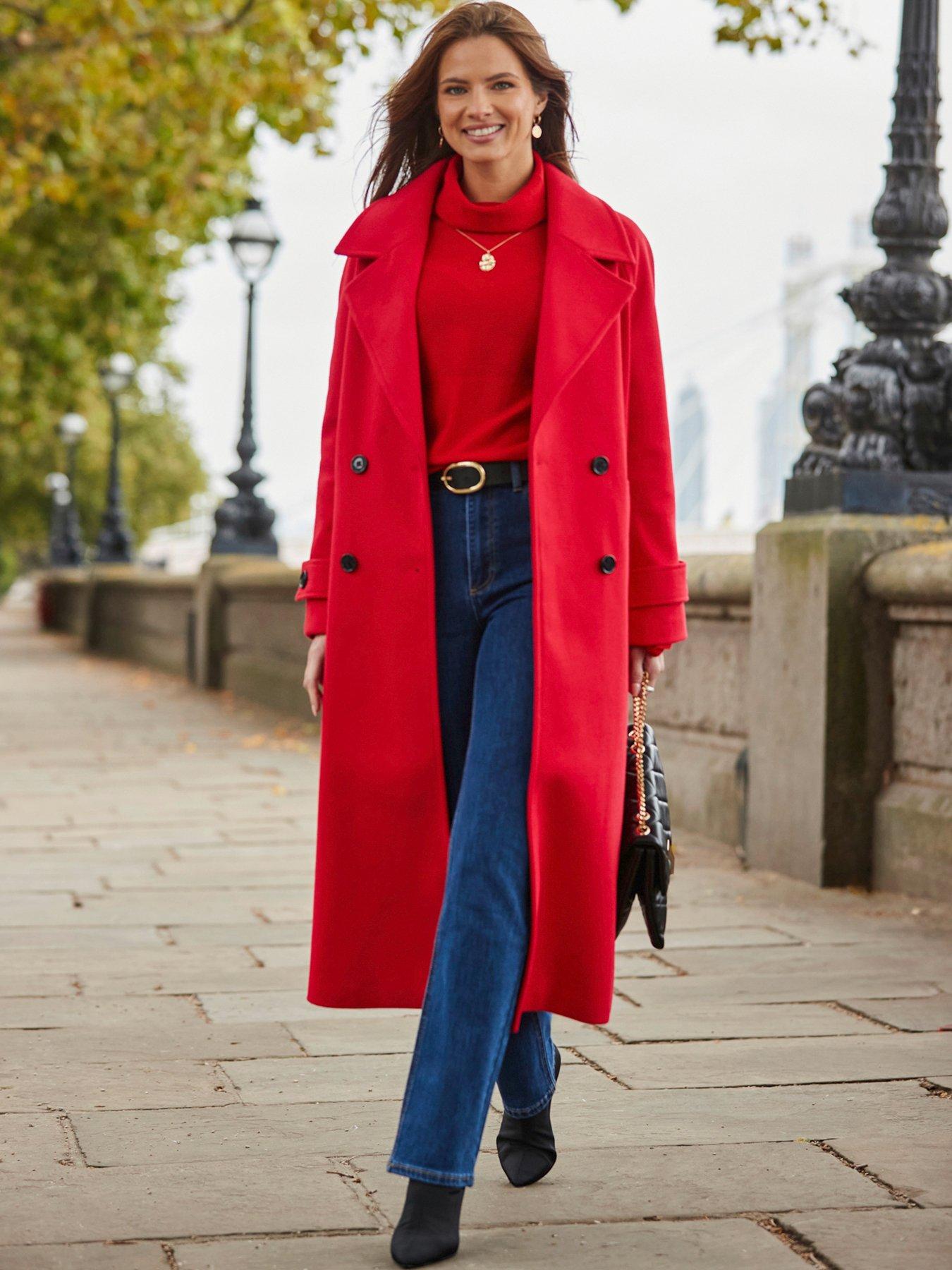 Ladies red coat uk hotsell