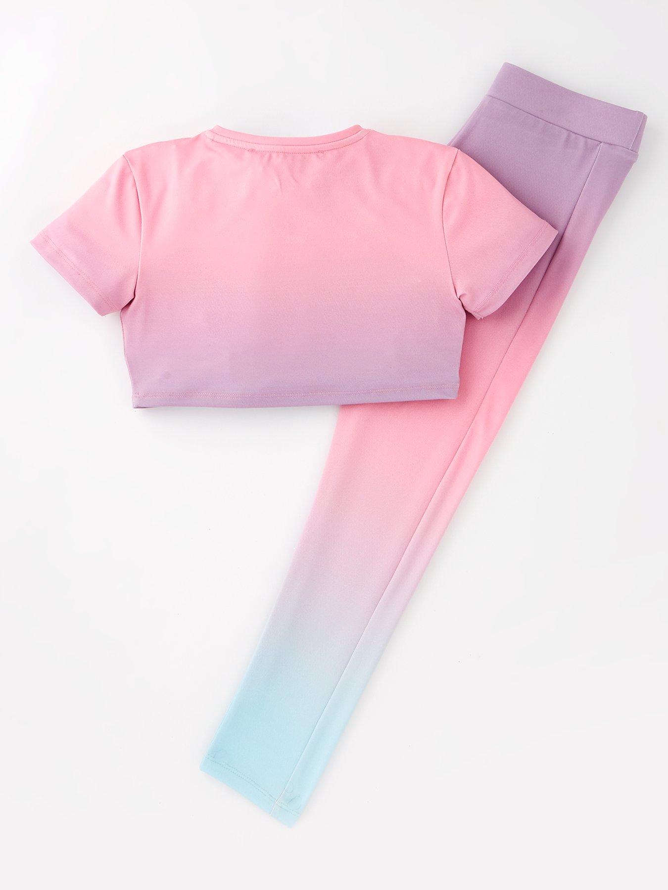 Image 2 of 4 of V by Very Girls Active Cut Out Ombre Set - Multi