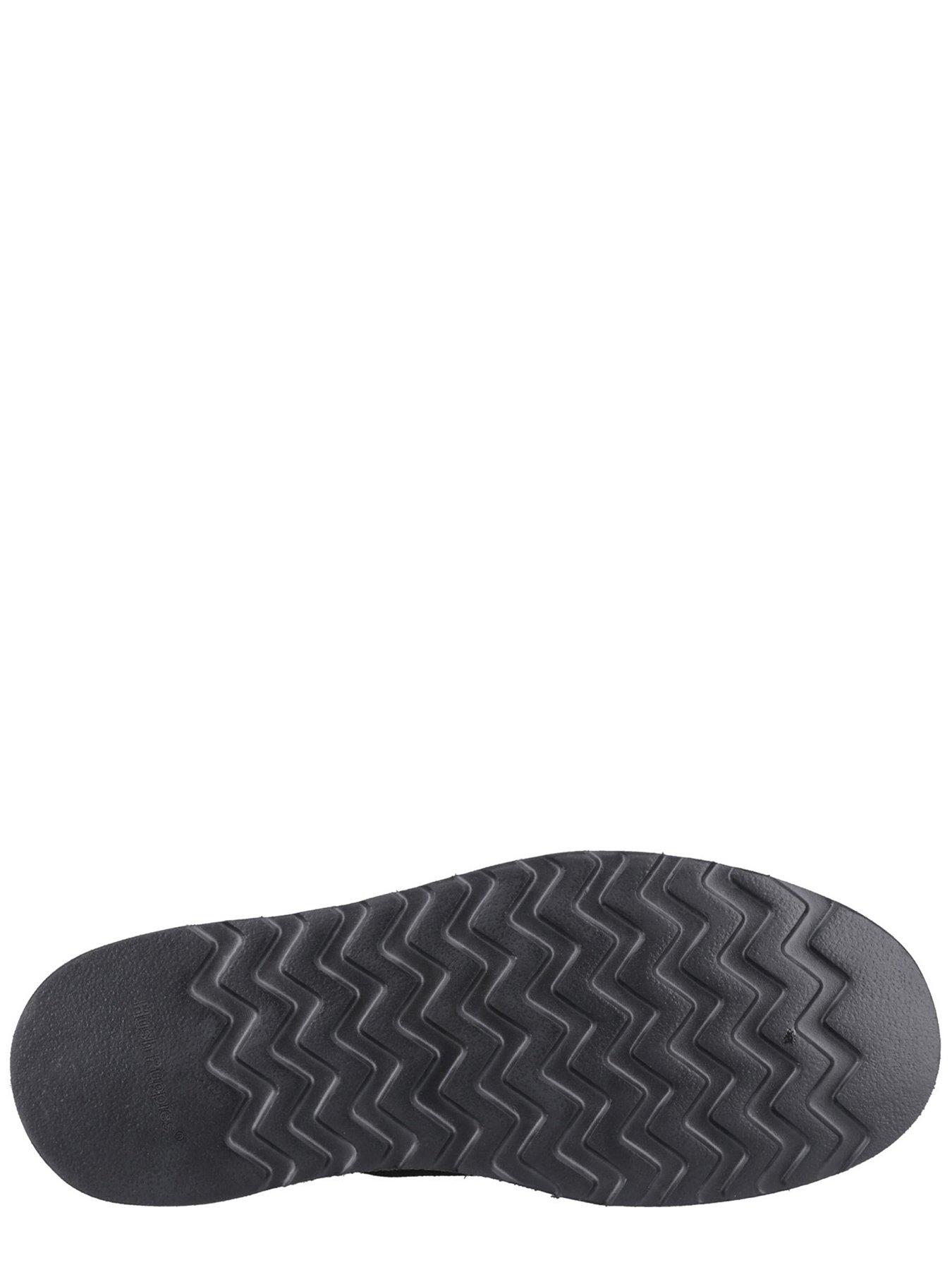 Image 5 of 5 of Hush Puppies Otis Suede Lace Up Shoes - Black