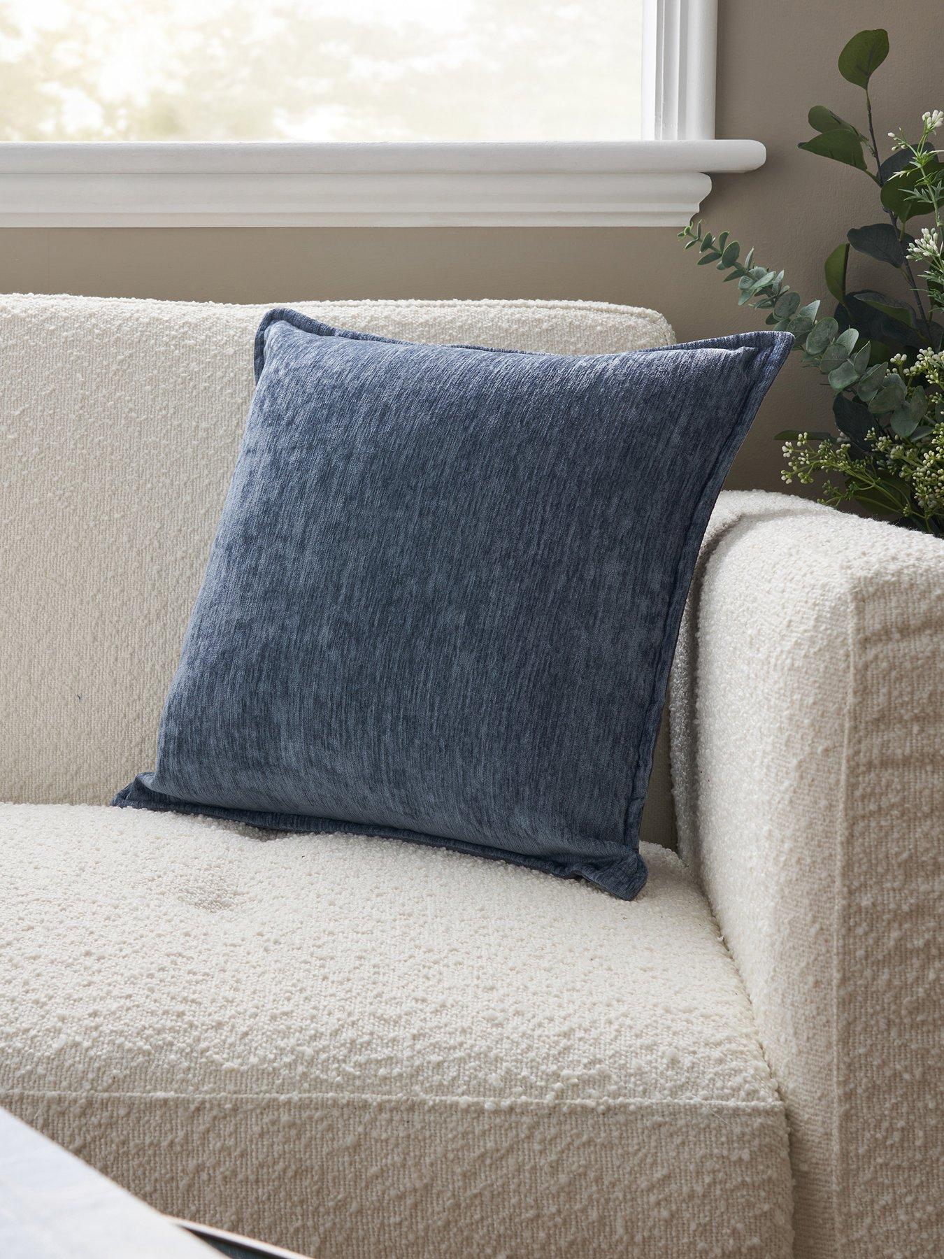 undefined Distressed Chenille Cushion 45 X 45cm