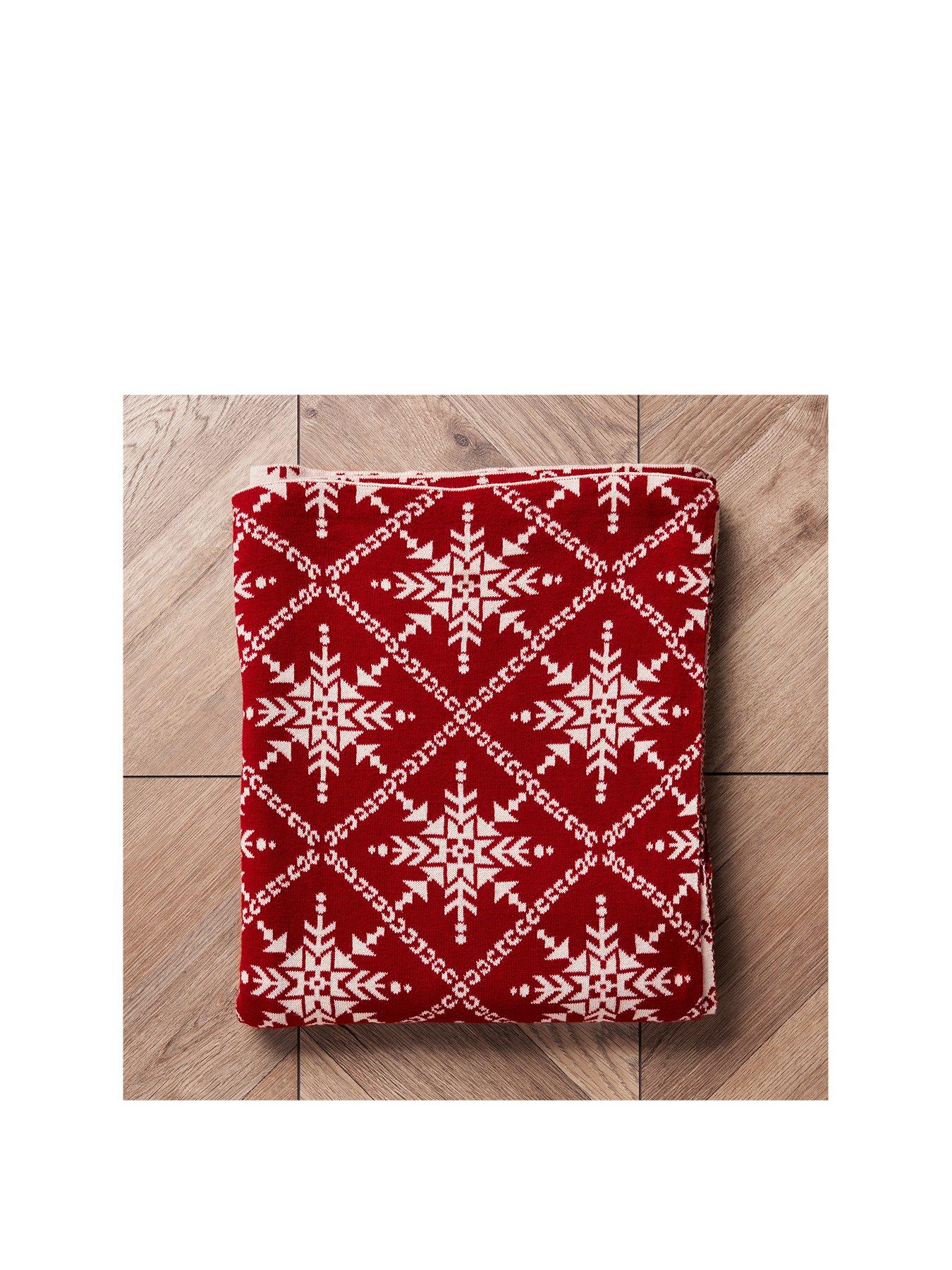 Image 2 of 7 of Very Home Traditional Star Christmas Throw