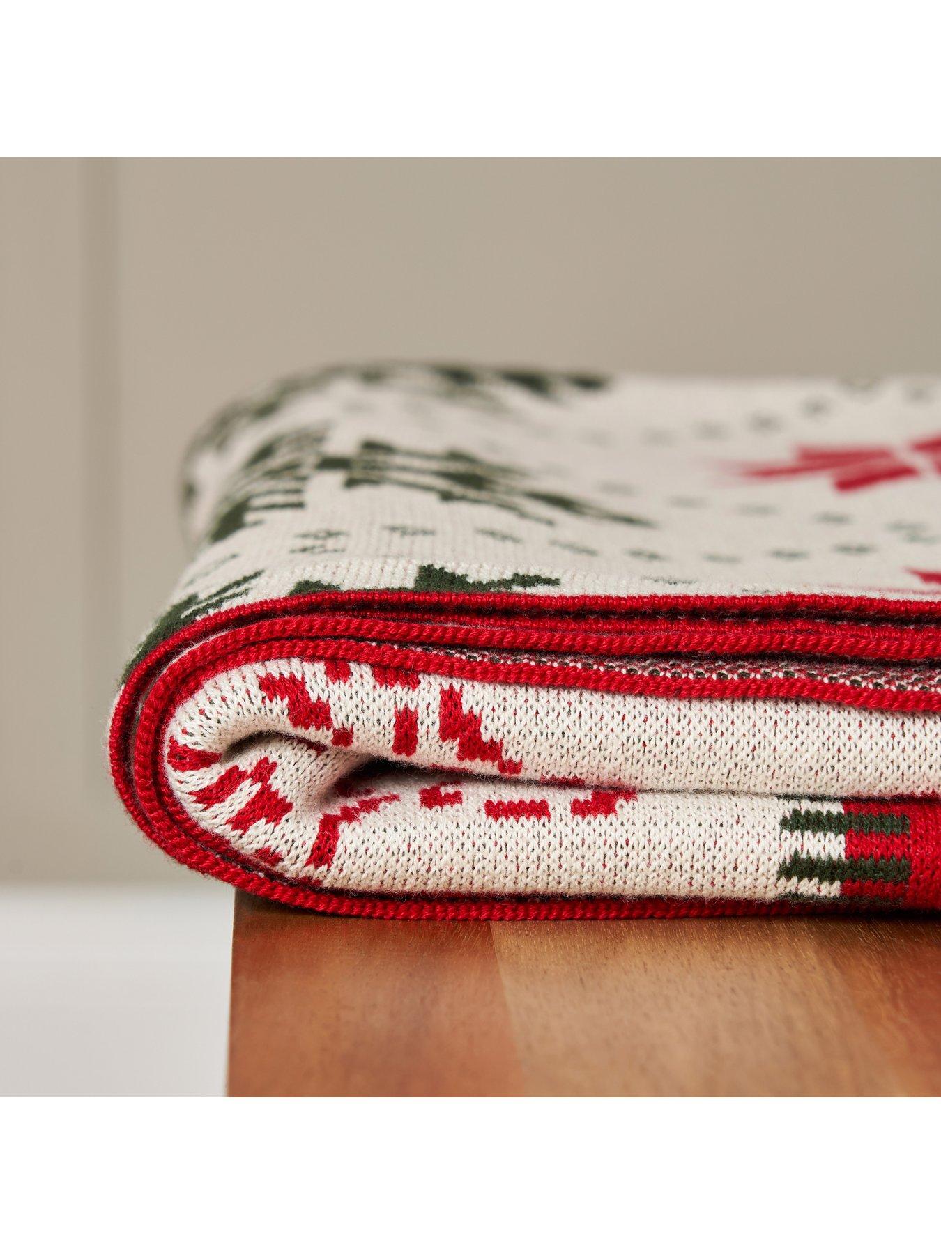 Image 3 of 6 of The Very Collection Christmas Patchwork Throw