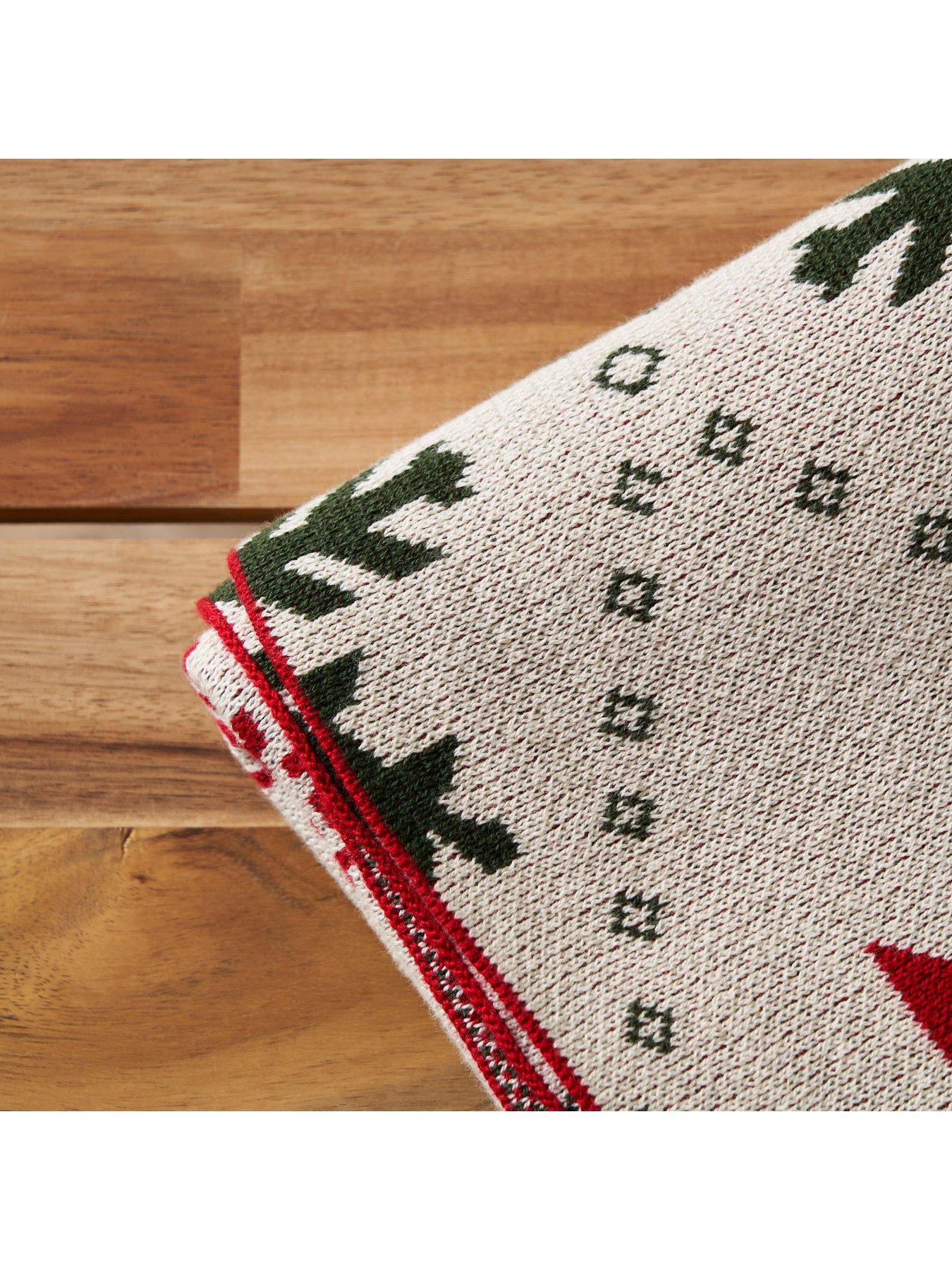 Image 4 of 6 of The Very Collection Christmas Patchwork Throw